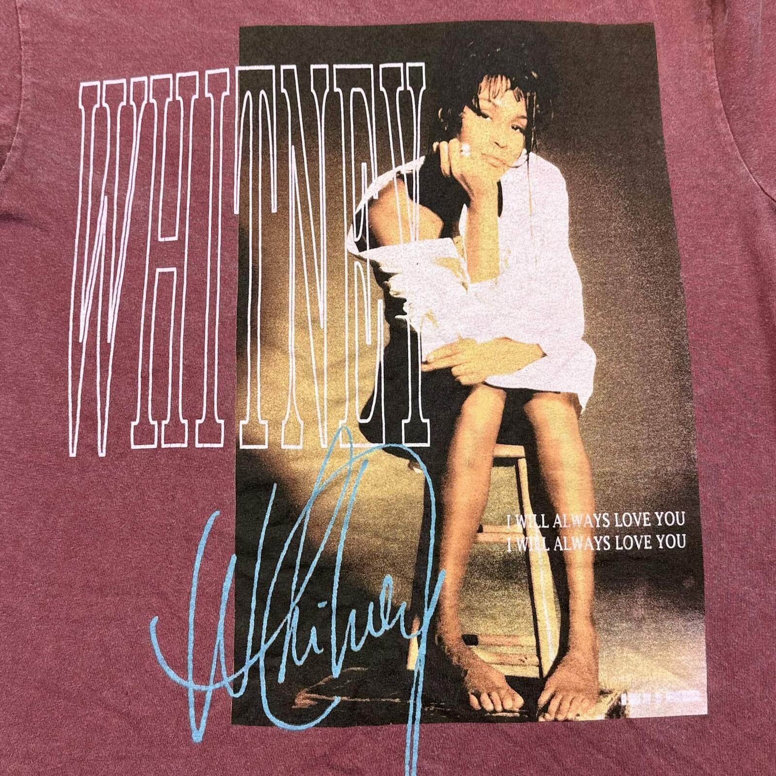 Other Whitney Houston "I Will Always Love You" Graphic Tee Size ONE SIZE - 4 Thumbnail