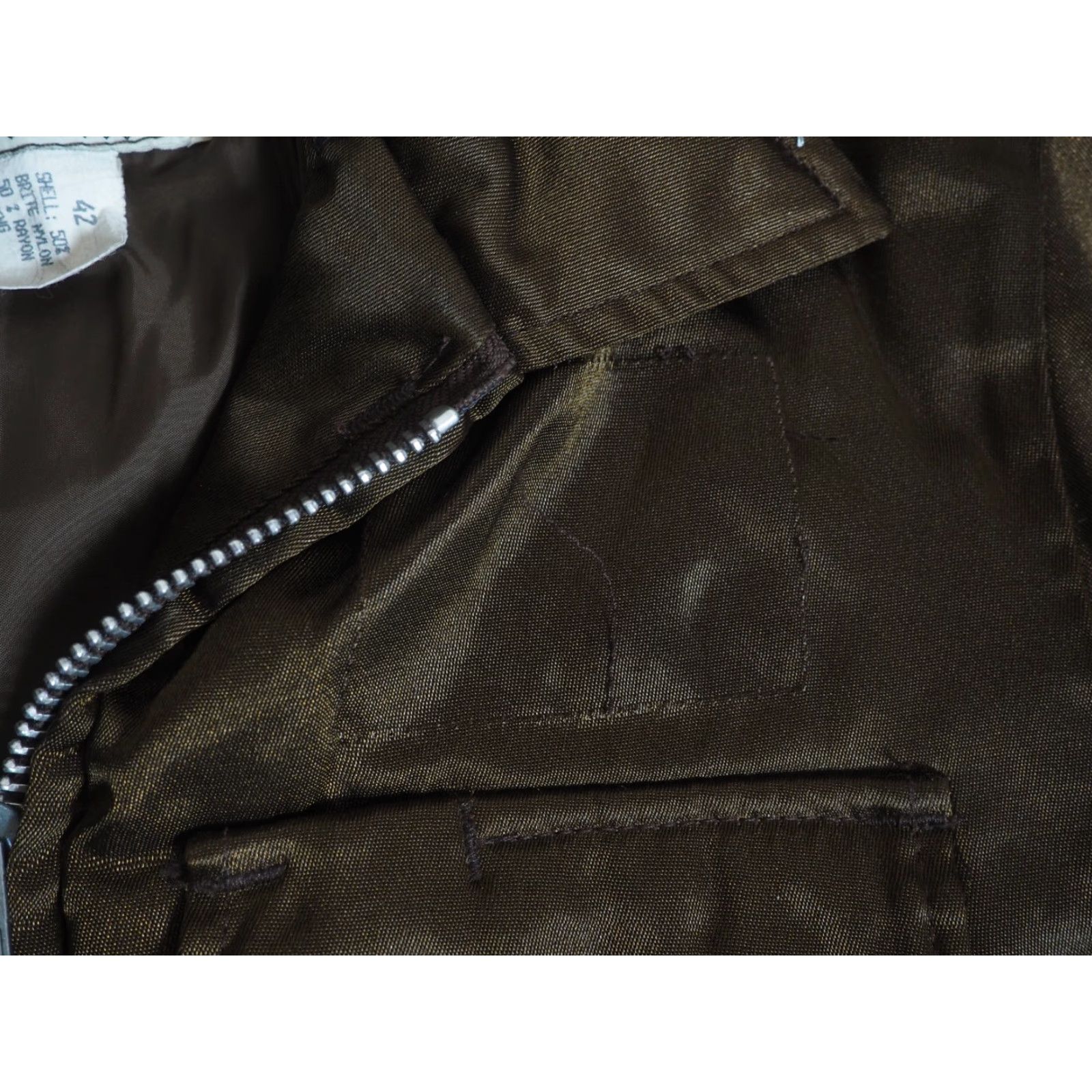 Vintage VTG 70s Amazon Sportswear Faded Brown Zip USA Striped Crop Work Jacket Mens L Size US L / EU 52-54 / 3 - 6 Thumbnail