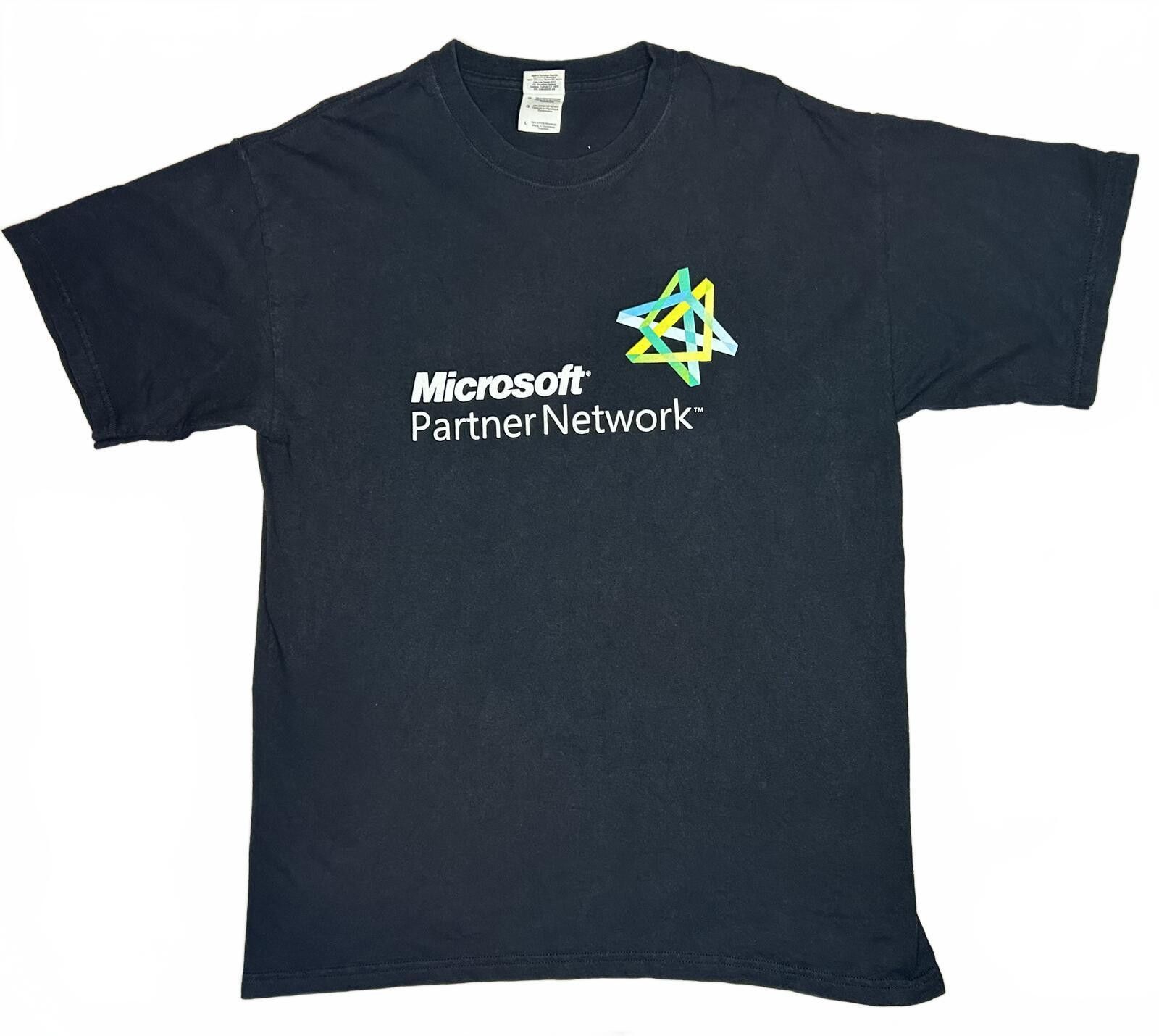 Microsoft Vintage Microsoft Partner Network Black Shirt Mens Large Size US M / EU 48-50 / 2 - 1 Thumbnail