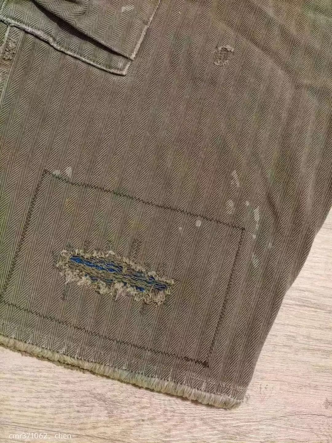 Visvim visvim 19aw vets shorts crash khaki 2 95 distressed splatter Size US 32 / EU 48 - 4 Thumbnail