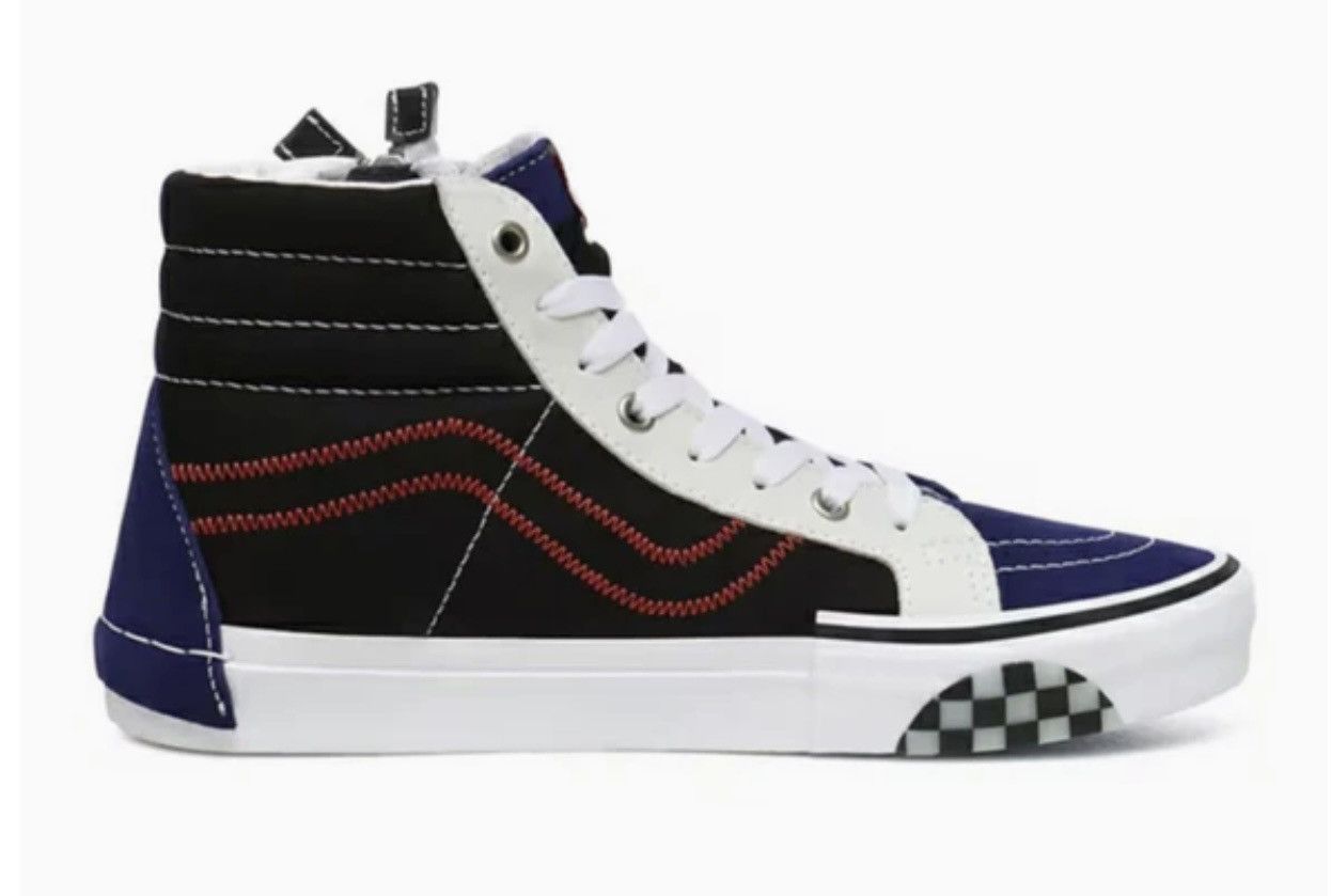 Designer × Vans ⚡️ VANS Sk8-Hi Reissue CAP Blueprint Hi Top Shoes Size 13 ⚡️ Size US 13 / EU 46 - 2 Thumbnail