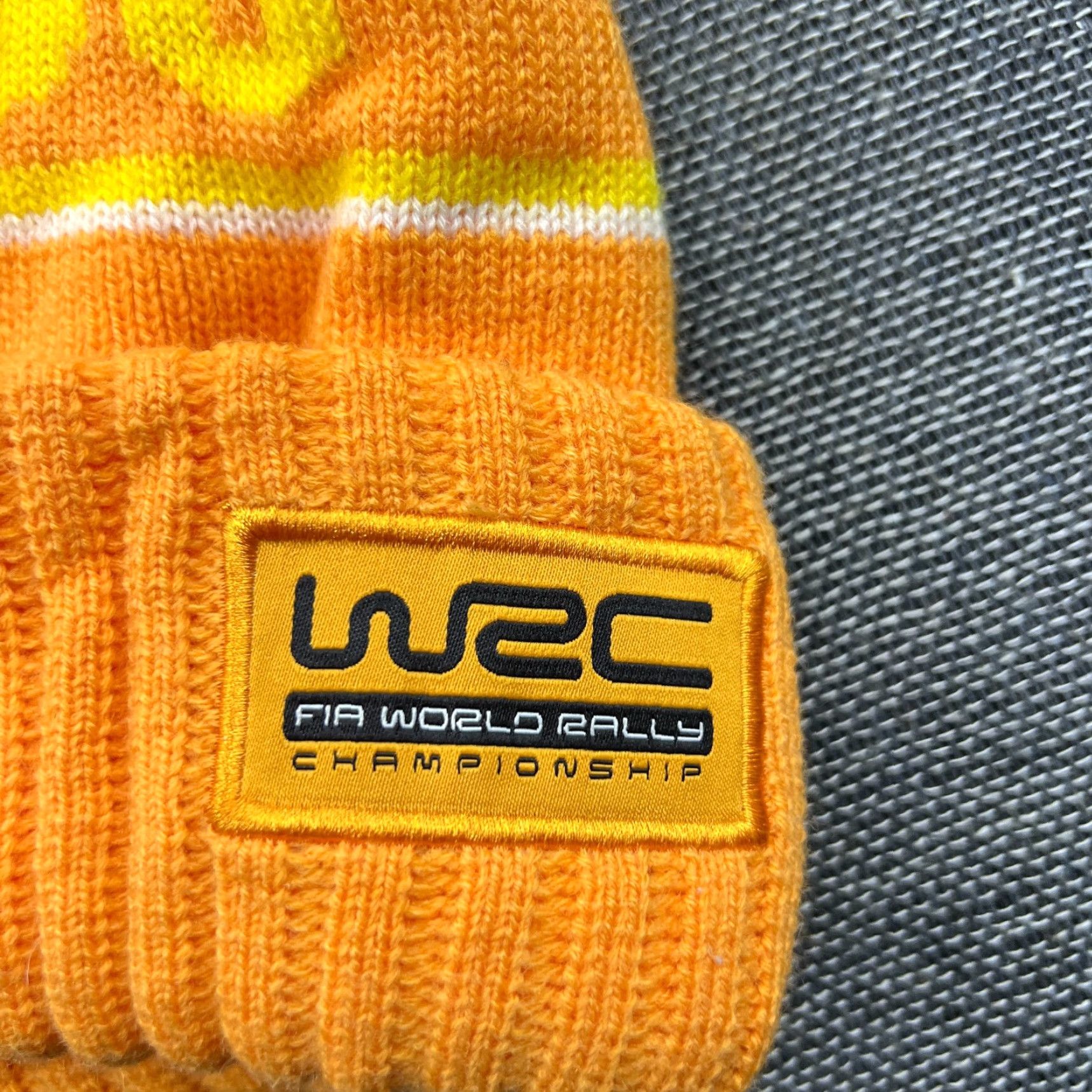 Vintage WRC 2016 NEH Rally Sweden Beanie Hat One Size FIA World Rally Orange Unisex Adults Beanie - Neh, Acrylic Knit, Thermal, Stretch, Solid Pattern Size ONE SIZE - 4 Thumbnail