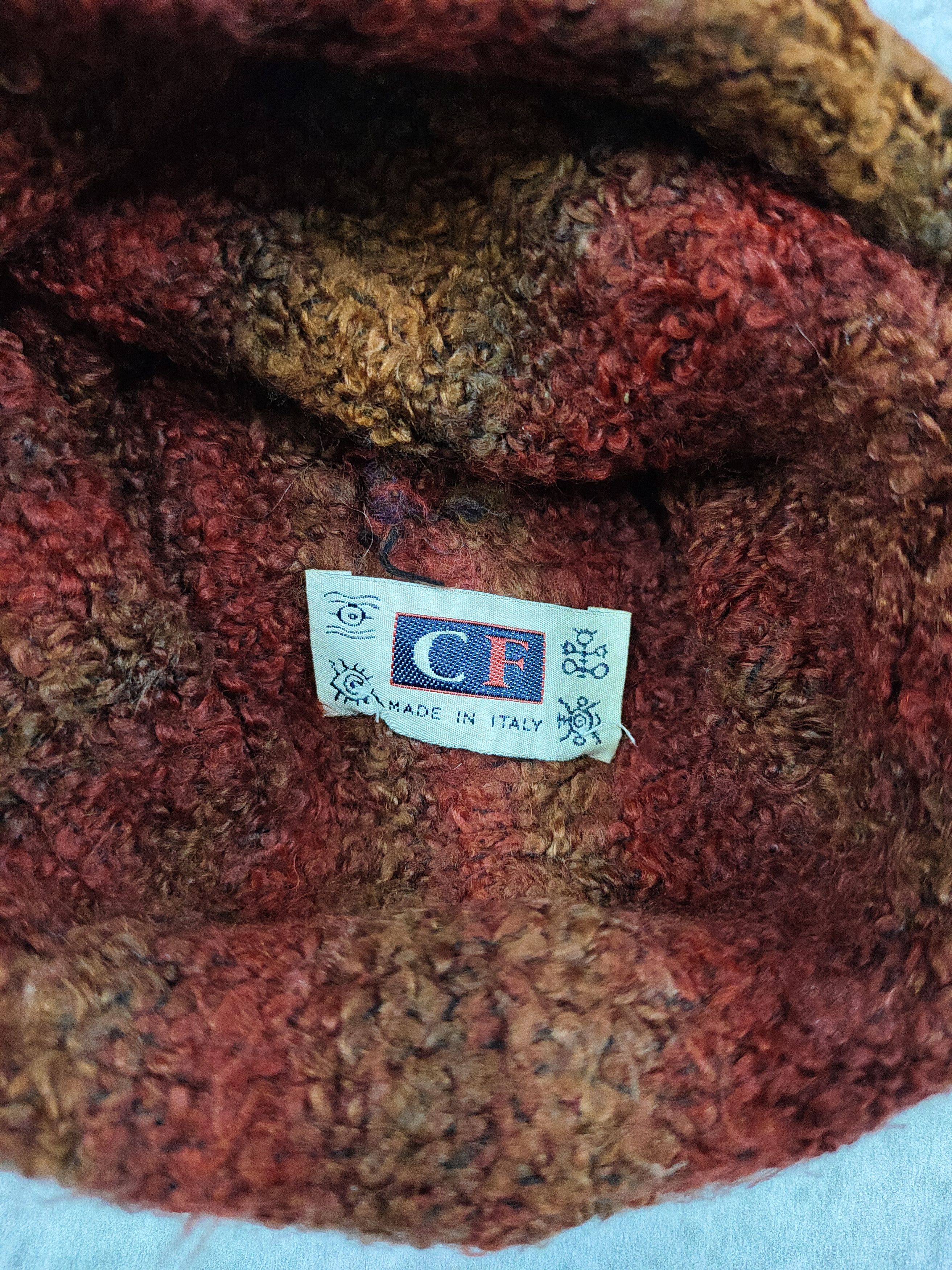 Vintage 90s CF 🇮🇹Minimalist Classic European Streetwear Beanie Hat Size ONE SIZE - 6 Thumbnail