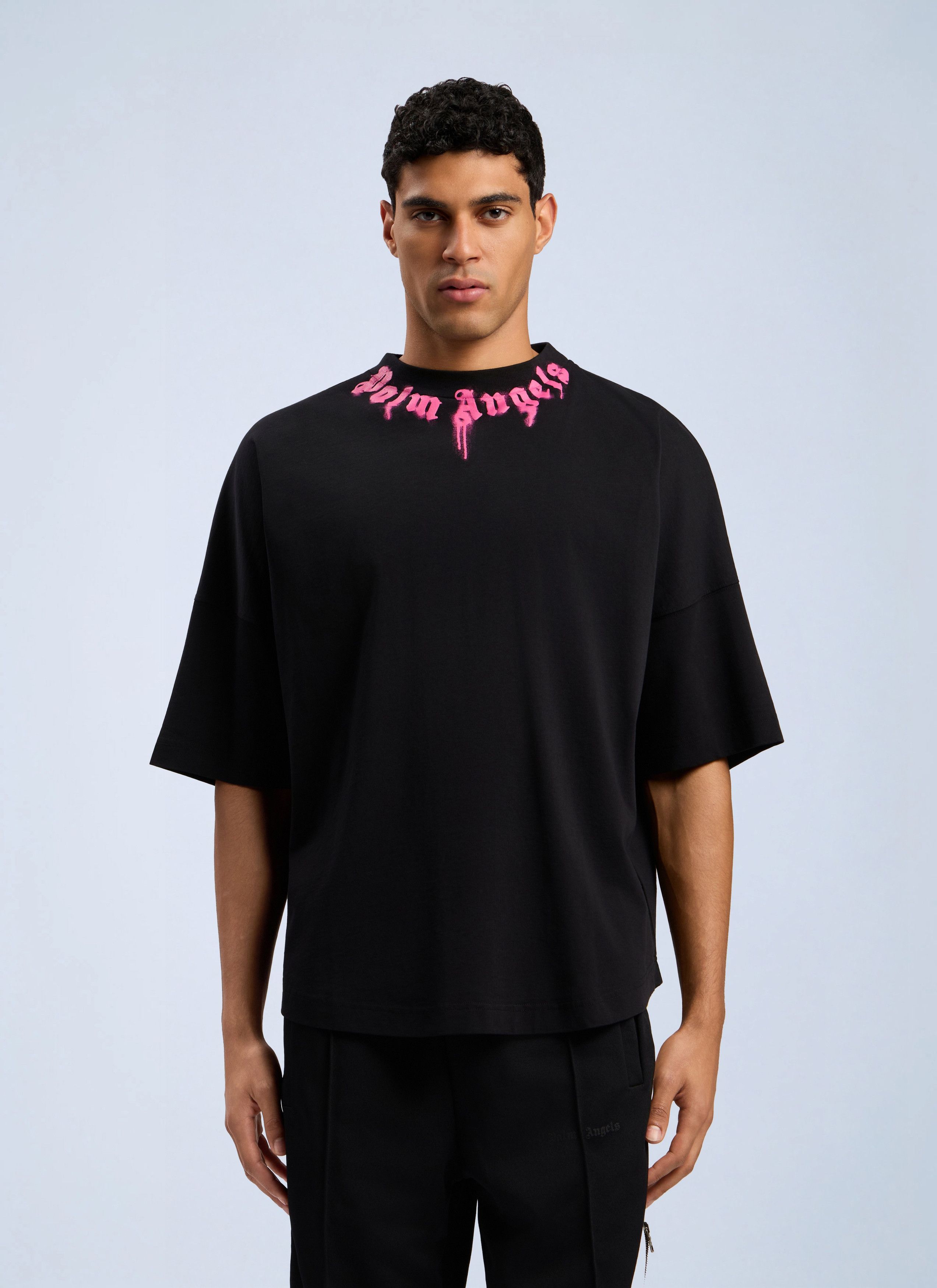 Palm Angels Curved Logo T-Shirt Size US XXS / EU 40 - 1 Thumbnail