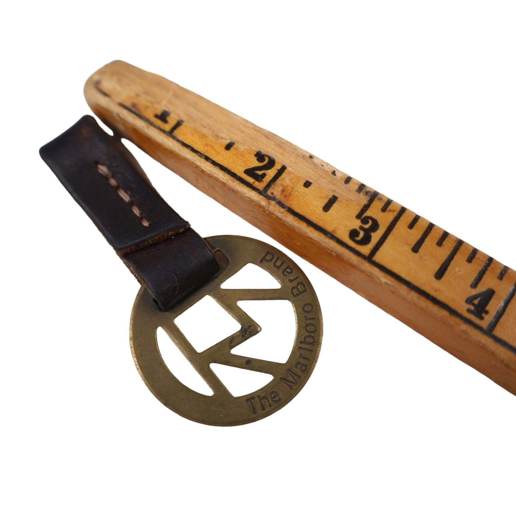 Marlboro VINTAGE Marlboro Key Fob Shirt Men 3" Brown Multi 8/10 Size ONE SIZE - 4 Thumbnail