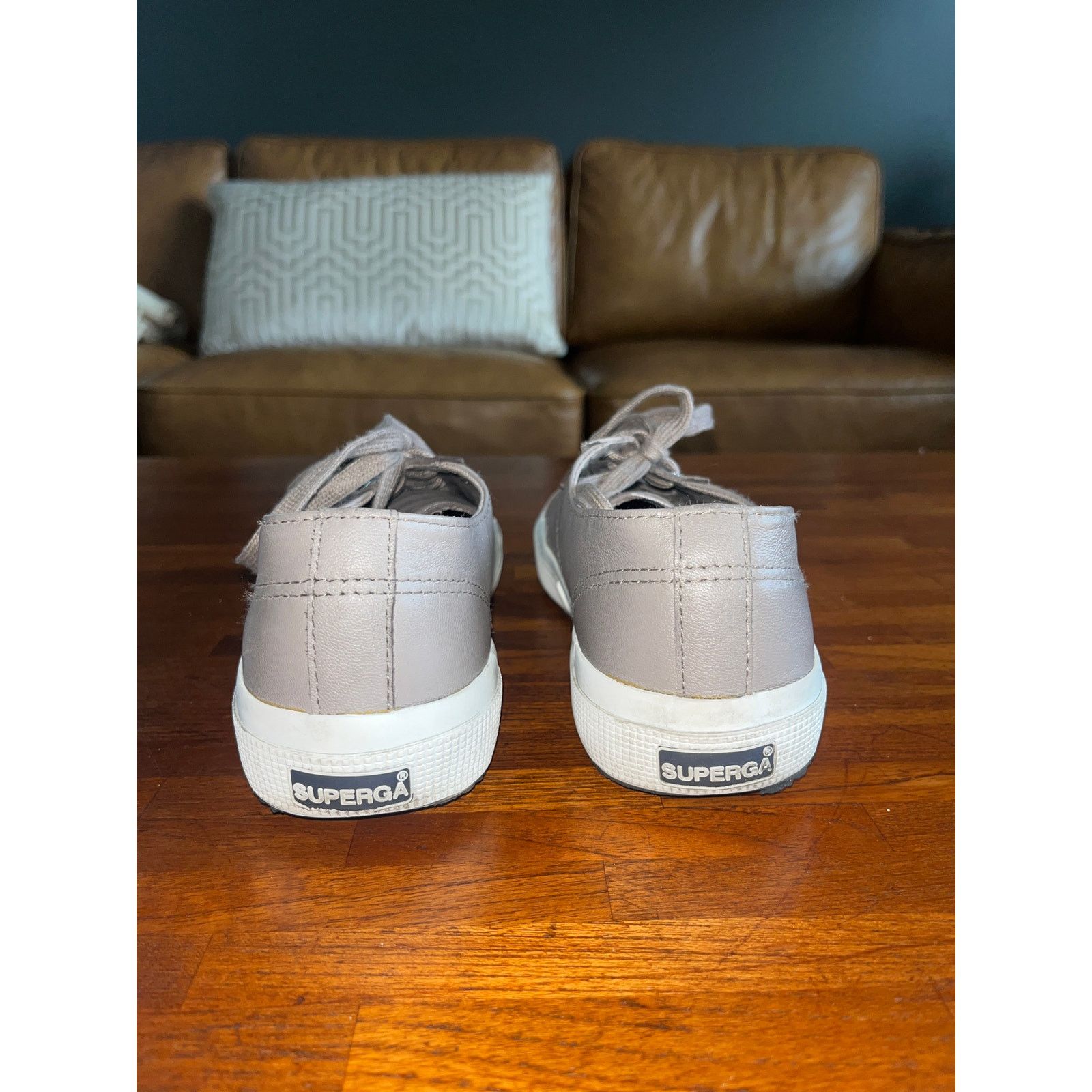 Superga Superga 2750 Leather Low Top Comfort Sneaker Gray M6/W7.5 Size US 7.5 / IT 37.5 - 6 Thumbnail