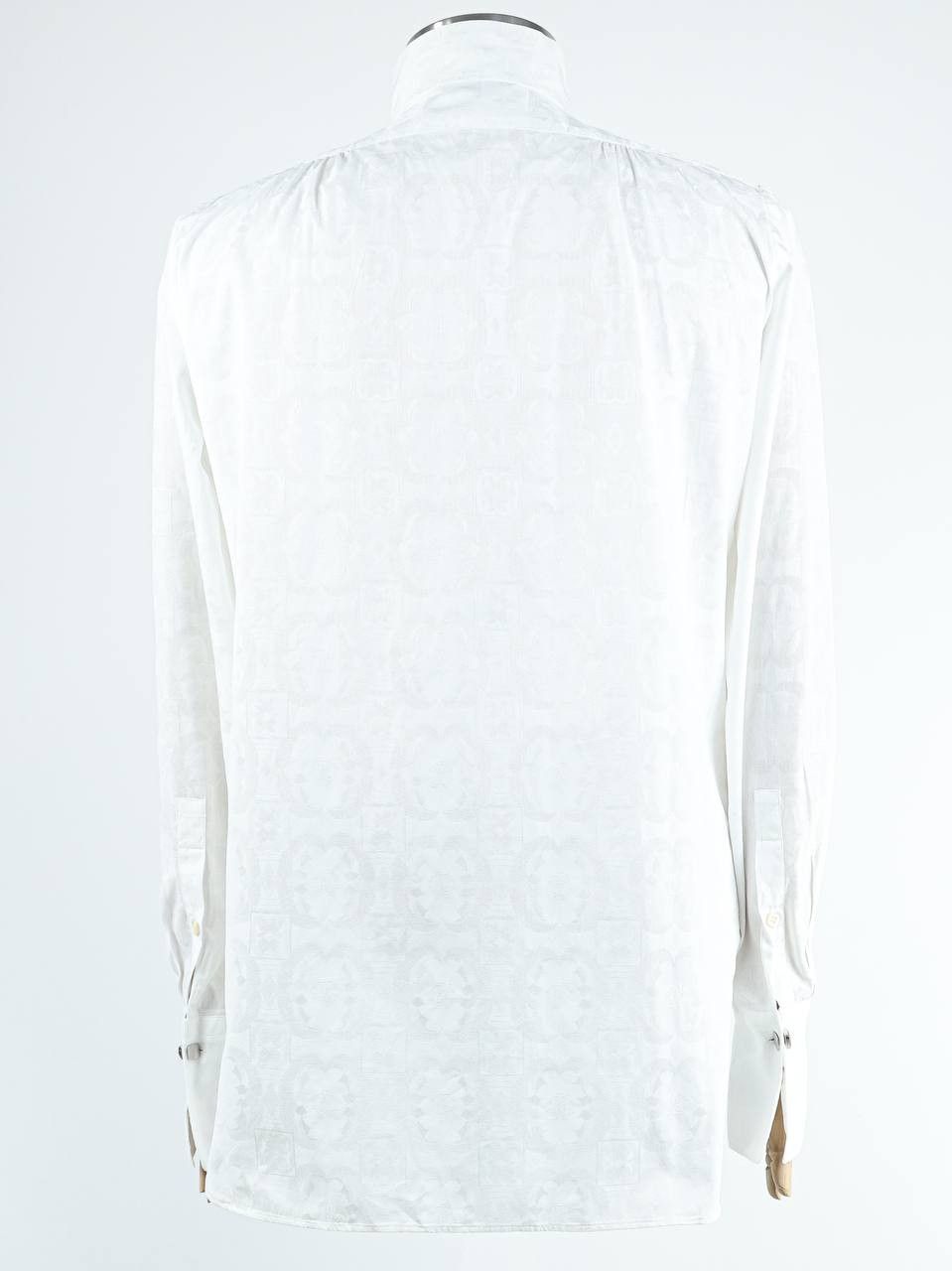 Roberto Cavalli ROBERTO CAVALLI Jacquard pattern cotton shirt Size US XL / EU 56 / 4 - 4 Thumbnail