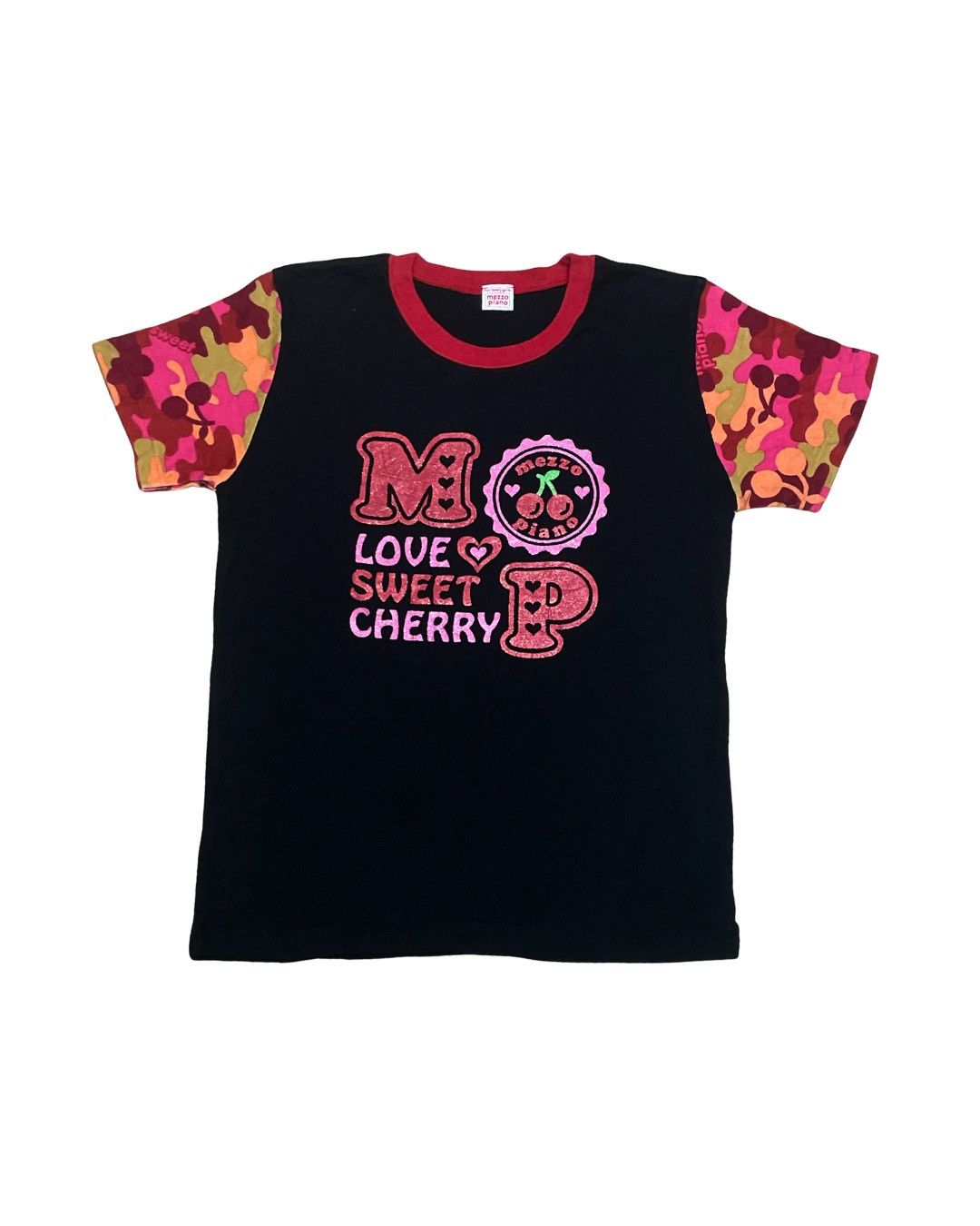 Japanese Brand Mezzo Piano Love Sweet Cherry Camo Tee Size S / US 4 / IT 40 - 2 Thumbnail