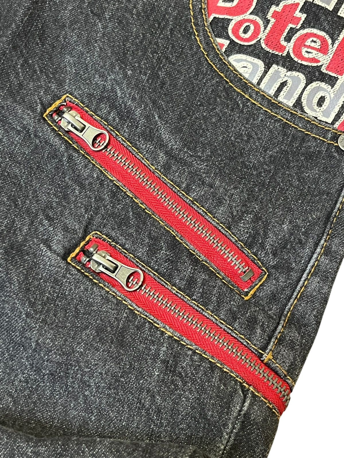 Le Grande Bleu (L.G.B.) SICK🔥JAPANESE BRAND "NYLAUS JEANS" DOUBLE WAIST JEANS/DENIM Size US 28 / EU 44 - 6 Thumbnail
