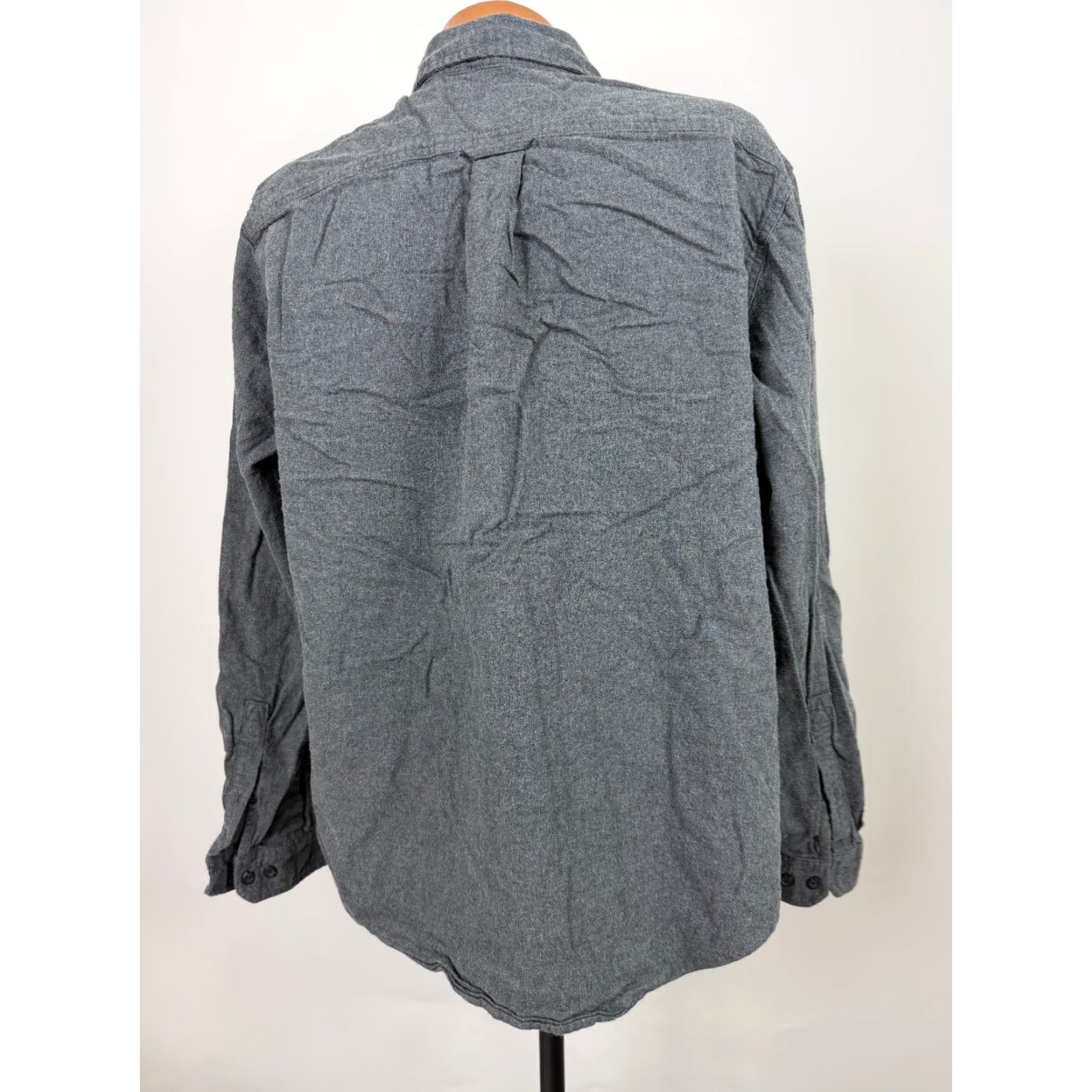 Eddie Bauer Eddie Bauer Shirt Men XXL Gray Flannel Cotton Button-Up Long Sleeve Midweight Outdoor Size US XXL / EU 58 / 5 - 7 Thumbnail