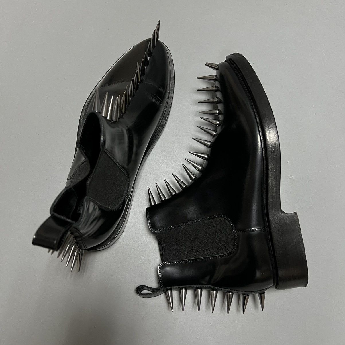 Balenciaga Balenciaga Spike Accents Leather Chelsea Boots Black men's Size US 6.5 / EU 39-40 - 12 Thumbnail