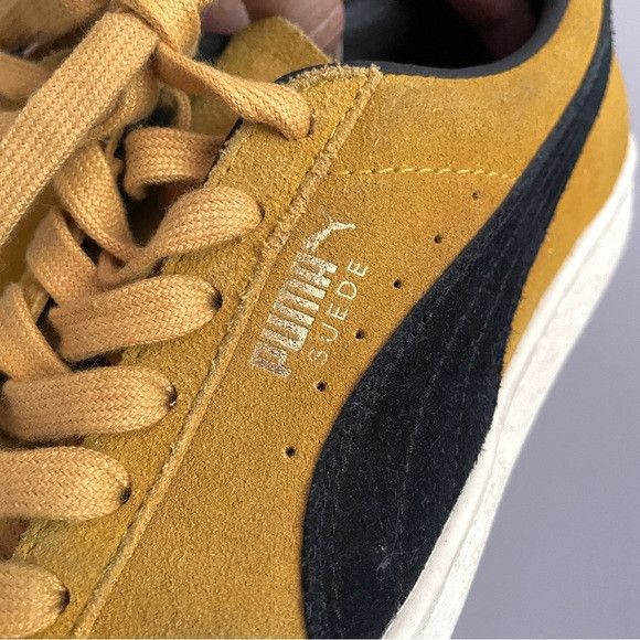 Puma Puma Yellow Black Suede Classic Sneakers - 5.5-6US Size US 6 / IT 36 - 5 Thumbnail