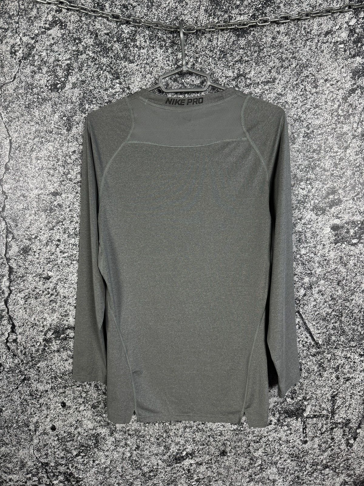 Nike Nike Pro Compression Long Sleeve T-Shirt Fitness Top Gray XL Size US XL / EU 56 / 4 - 11 Thumbnail