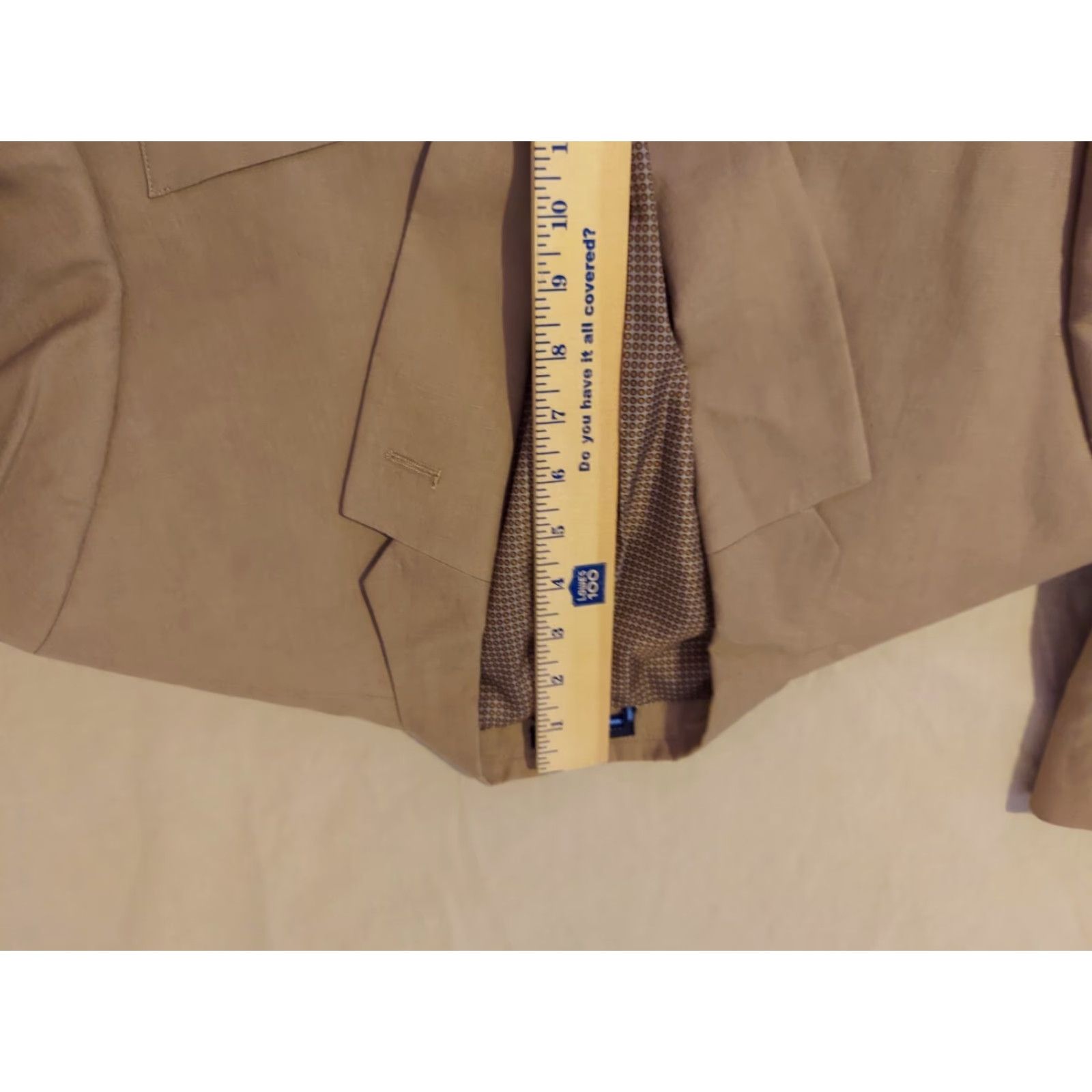 Tommy Hilfiger Tommy Hilfiger Linen Blazer 42R Mens Khaki Size 42R - 4 Thumbnail