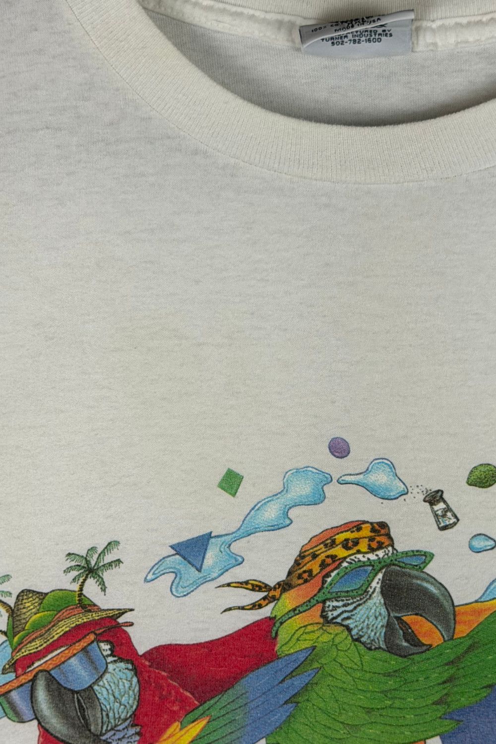 Vintage 1990s Jimmy Buffett Margaritaville Key West Conga Line Tee Size US XXL / EU 58 / 5 - 10 Thumbnail