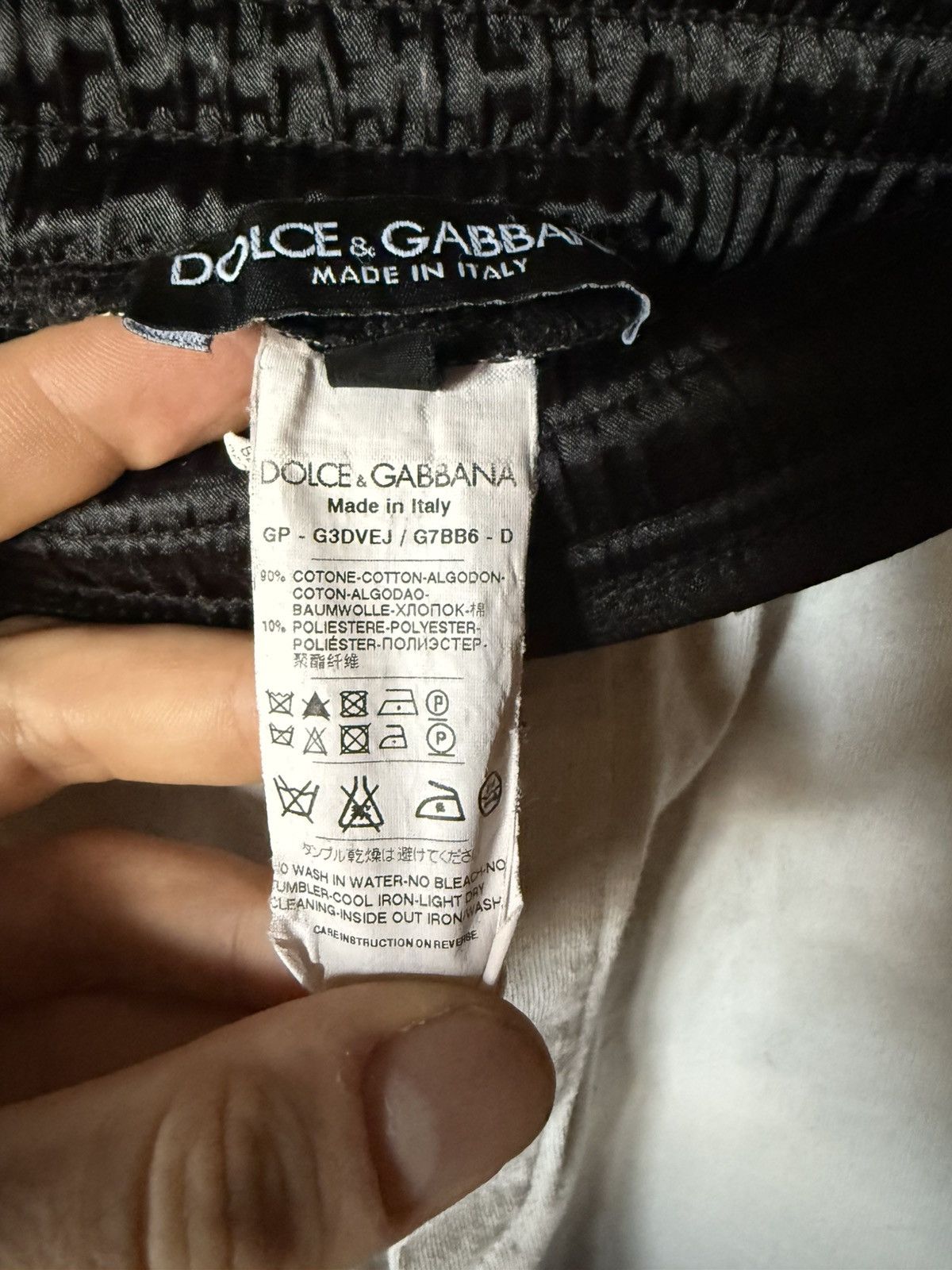Dolce & Gabbana Dolce & Gabbana White & Black Boxing Shorts Size US 36 / EU 52 - 8 Thumbnail