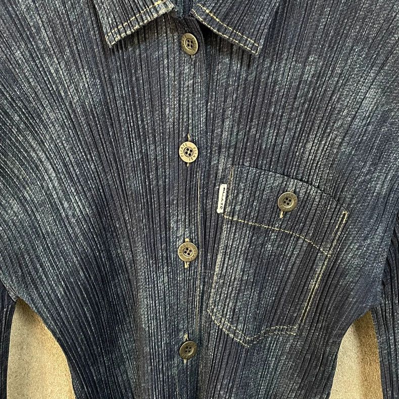 Issey Miyake Issey Miyake PP Denim-like Button Shirt - dmc Size US M / EU 48-50 / 2 - 1 Thumbnail