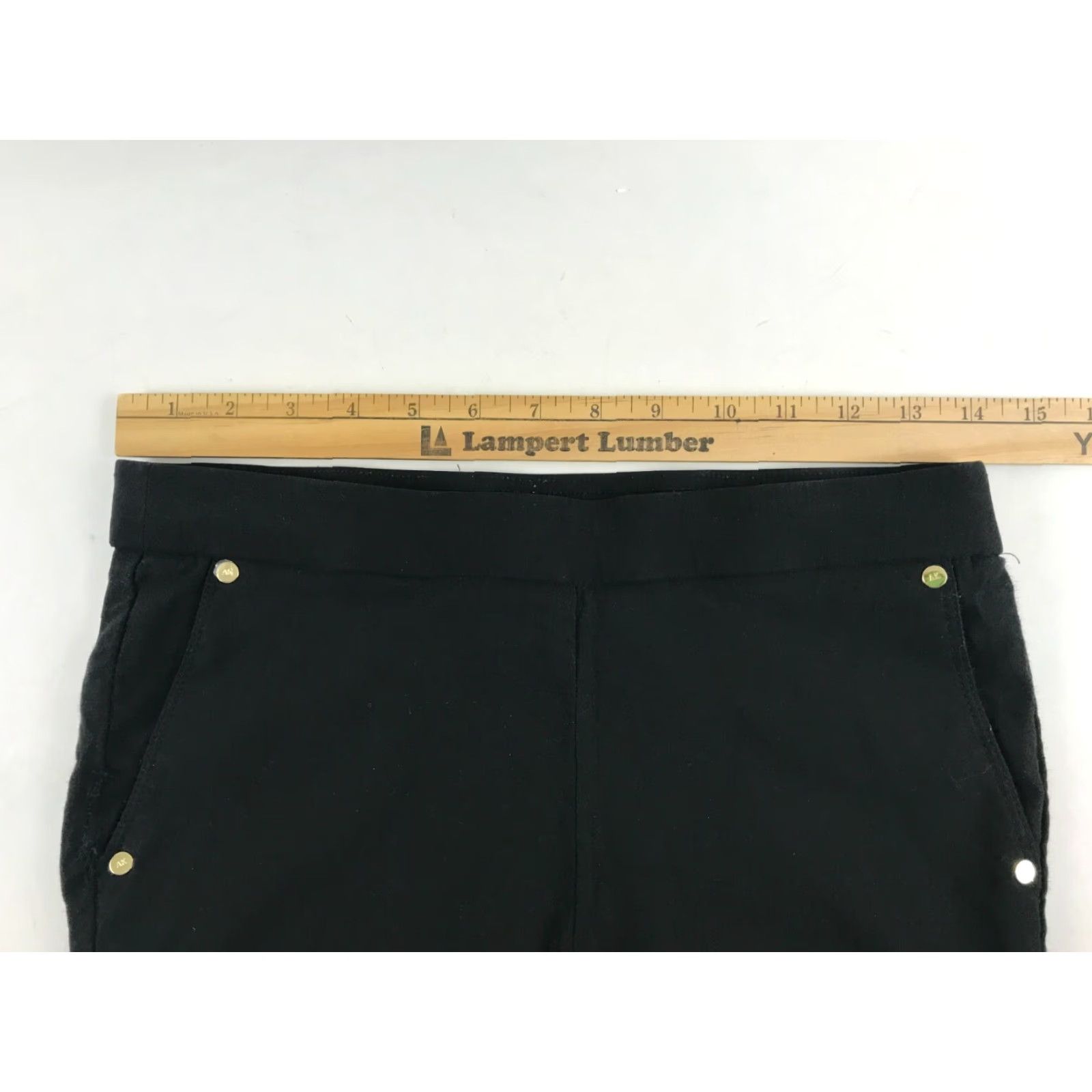 Anne Klein Anne Klein Jegging Pants Size 28 Black Skinny Stretch Mid Rise Waistband Pull On Womens Regular Size 28 Inseam 29 Modern Size 28" / US 6 / IT 42 - 3 Thumbnail