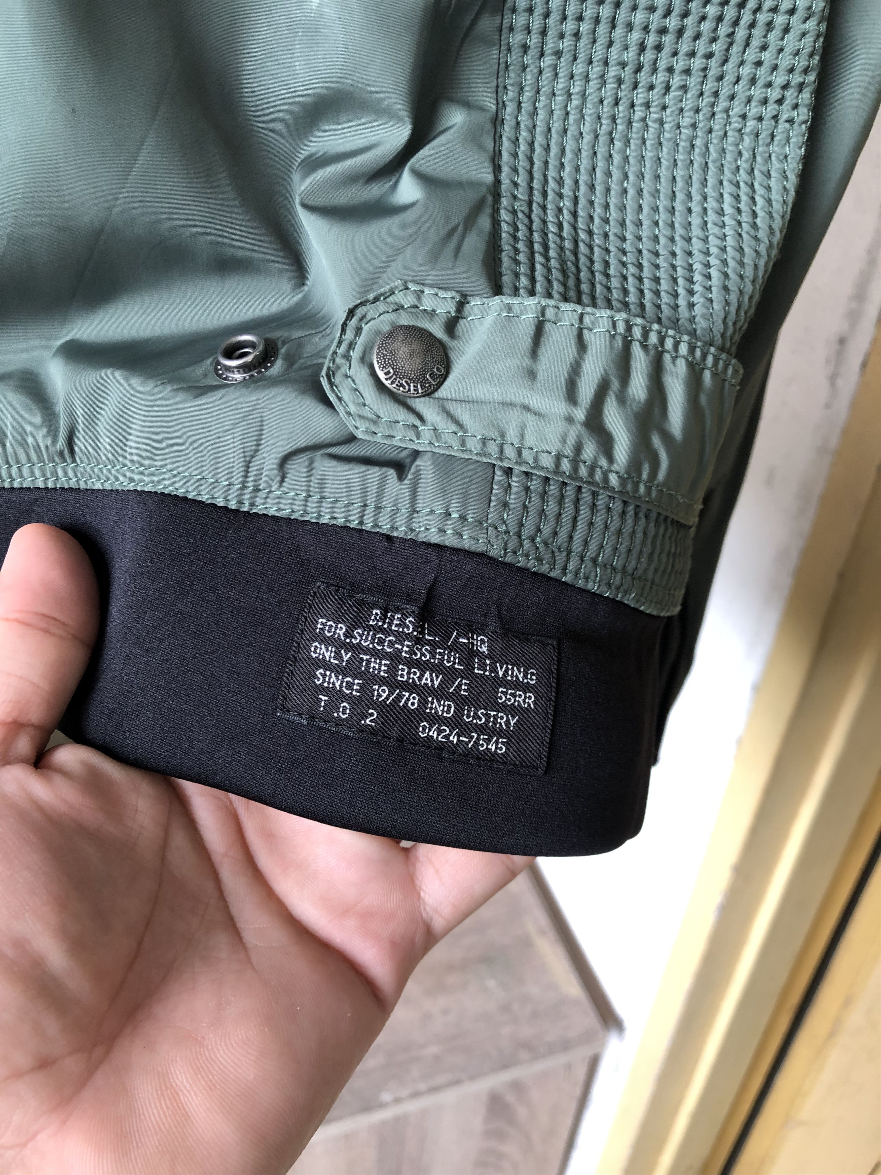 Diesel Nice❗️Diesel light Riding Jacket in Green Nylon Size US XL / EU 56 / 4 - 12 Thumbnail