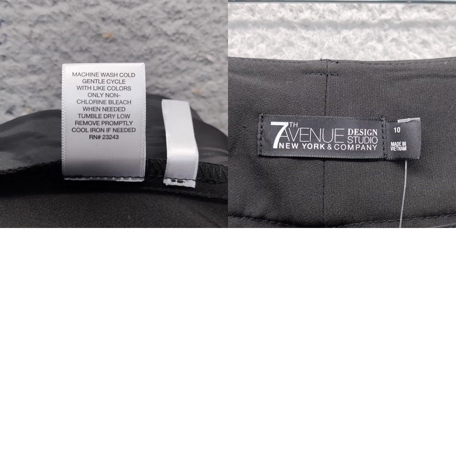 Avenue NYC 7th Avenue Design Studio Pants Womens 10 Black Tie Waisted Design Studio NY & Company Pants Womens 10 Black Tie Waisted Size 32" / US 10 / IT 46 - 8 Thumbnail