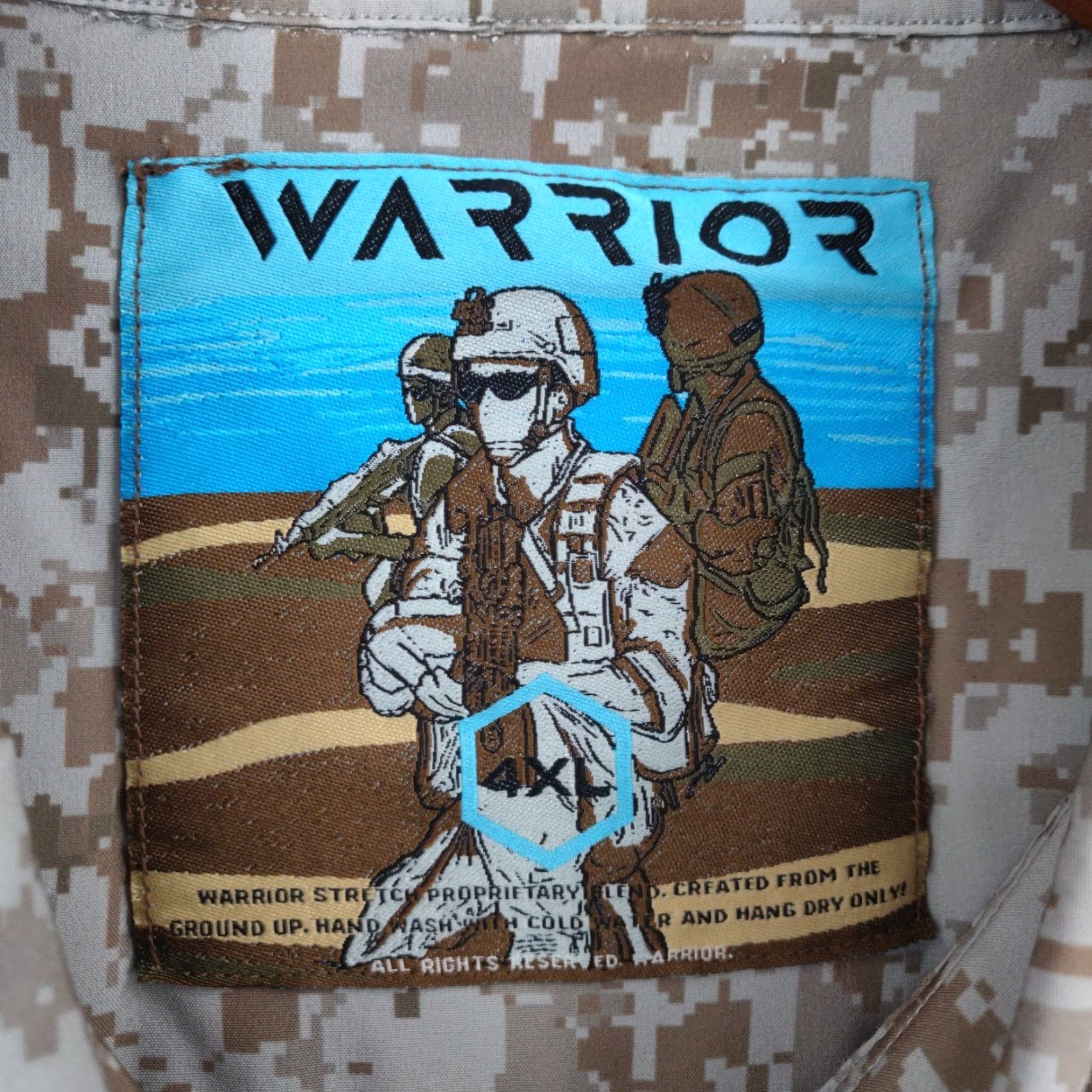 Etro Warrior Camouflage Shirt Mens 4XL Button Short Sleeve Retro Army Desert Camo Pattern Pocket Button-Up Shirt Men Size US XXL / EU 58 / 5 - 2 Thumbnail
