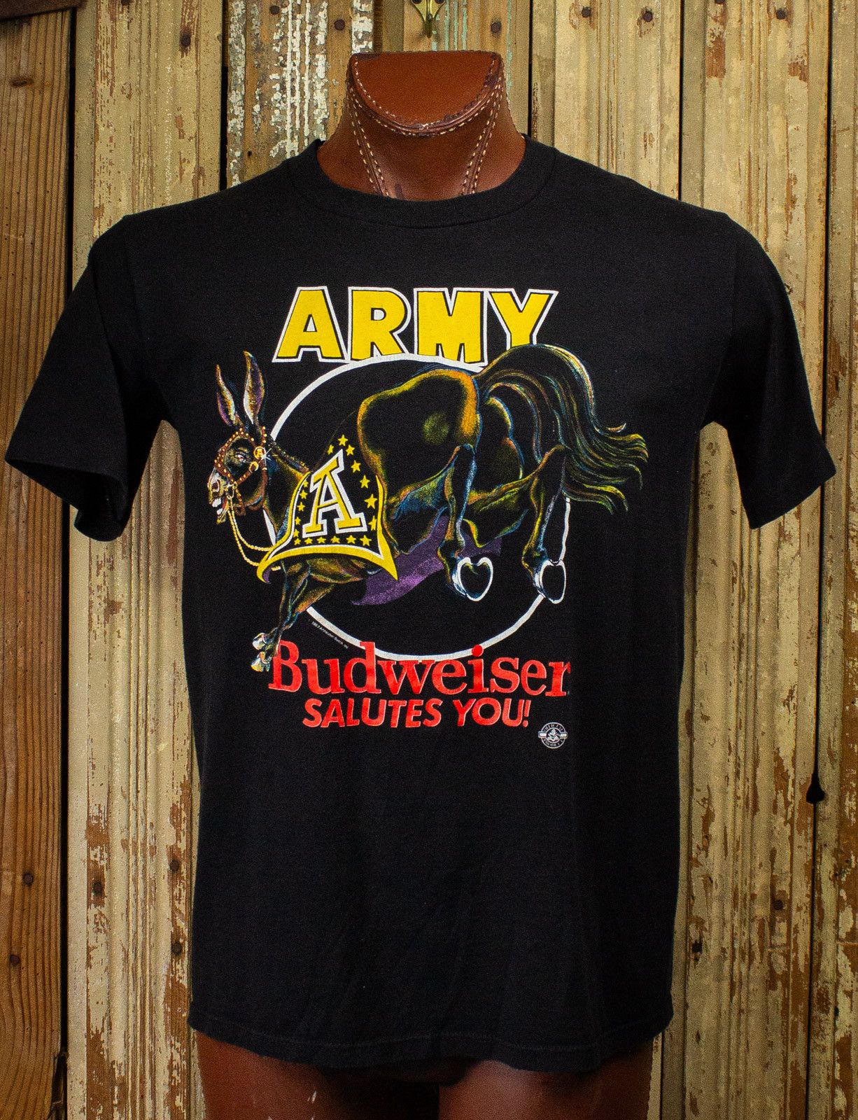 Vintage Vintage Army Budweiser Graphic T Shirt 1987 Size US L / EU 52-54 / 3 - 1 Thumbnail