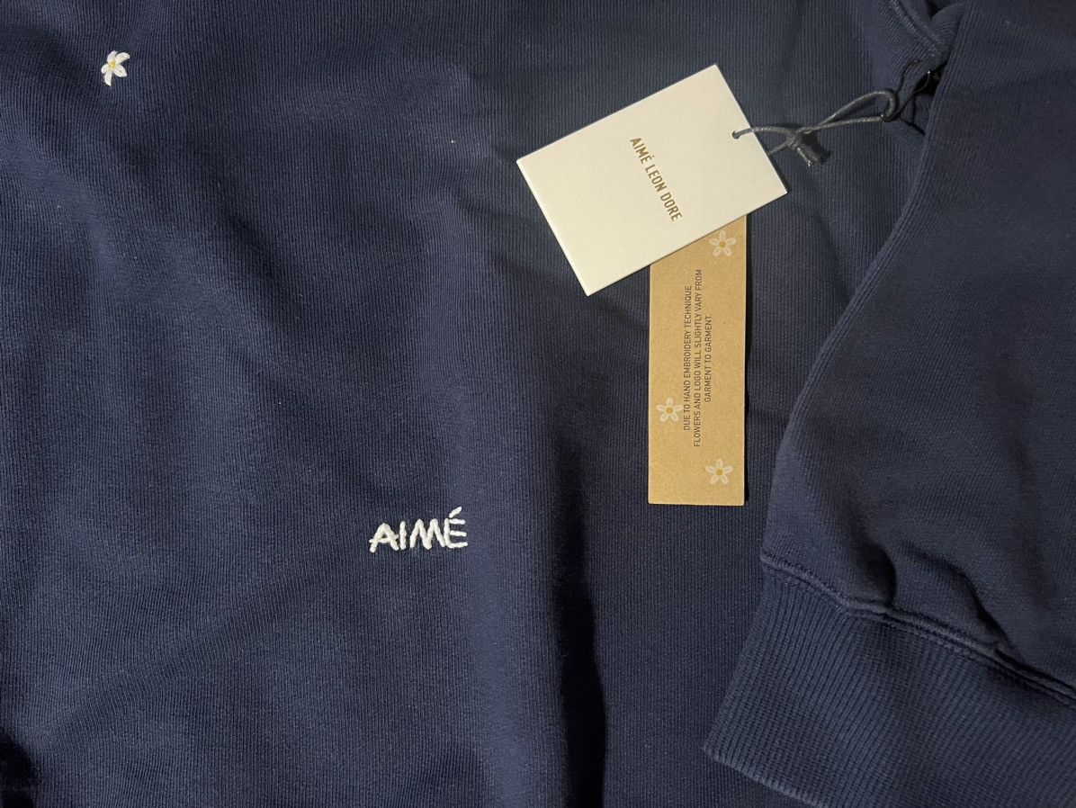Aime Leon Dore Aime Leon Dore ALD Floral Embroidered Crew Size XXL Navy Size US XXL / EU 58 / 5 - 2 Thumbnail