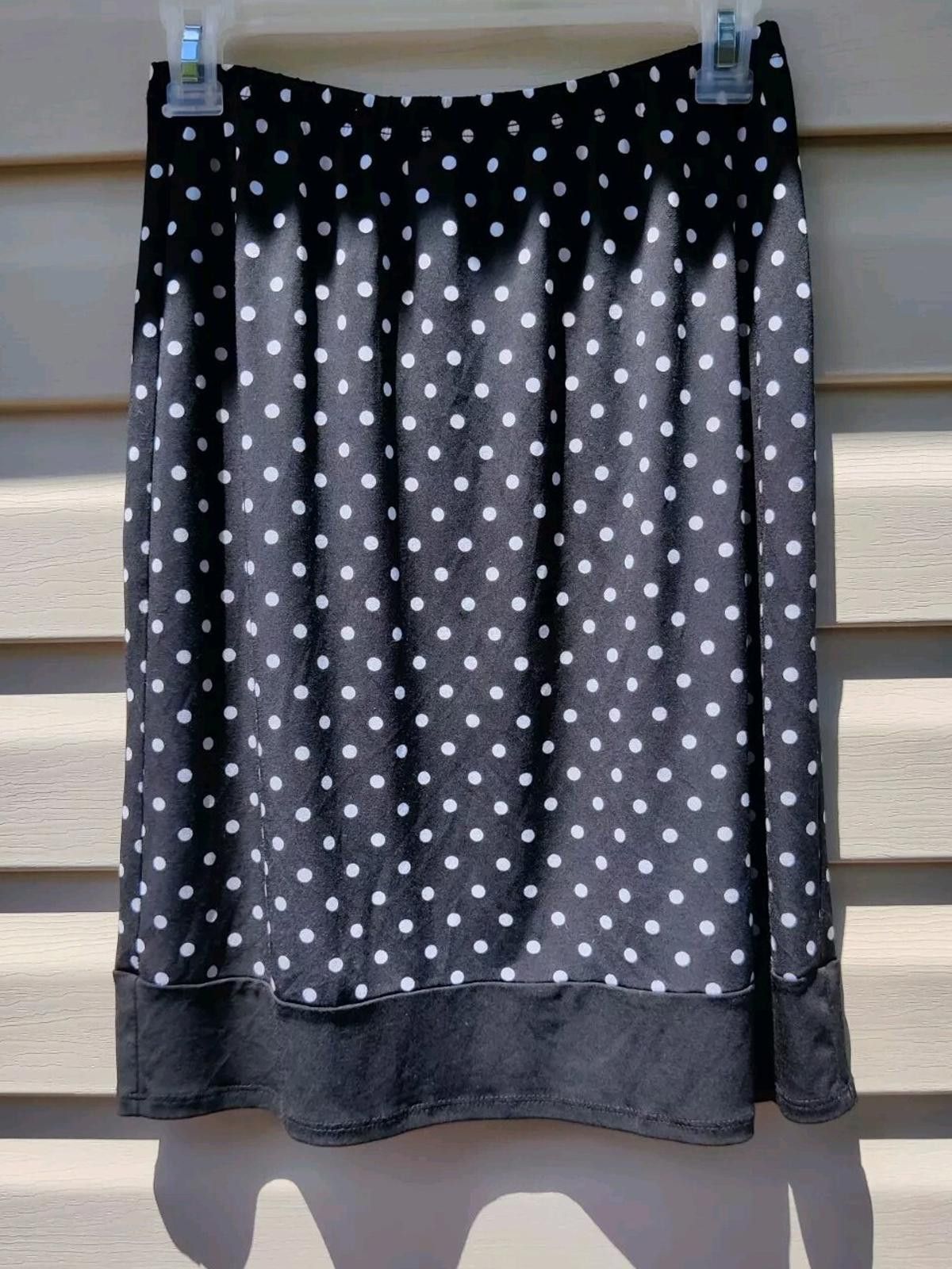 Other Vintage Petite Sophisticate Womens XS Skirt Classic Polka Do Size 26" / US 2 / IT 38 - 2 Thumbnail