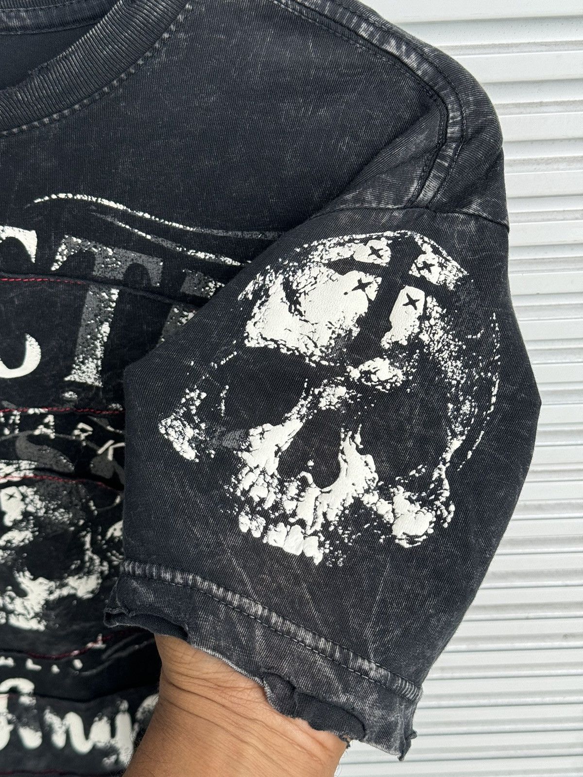 Affliction × Japanese Brand × Vintage Punk Affliction Skulls Riot Tees / Bjork Greenday Size US S / EU 44-46 / 1 - 4 Thumbnail
