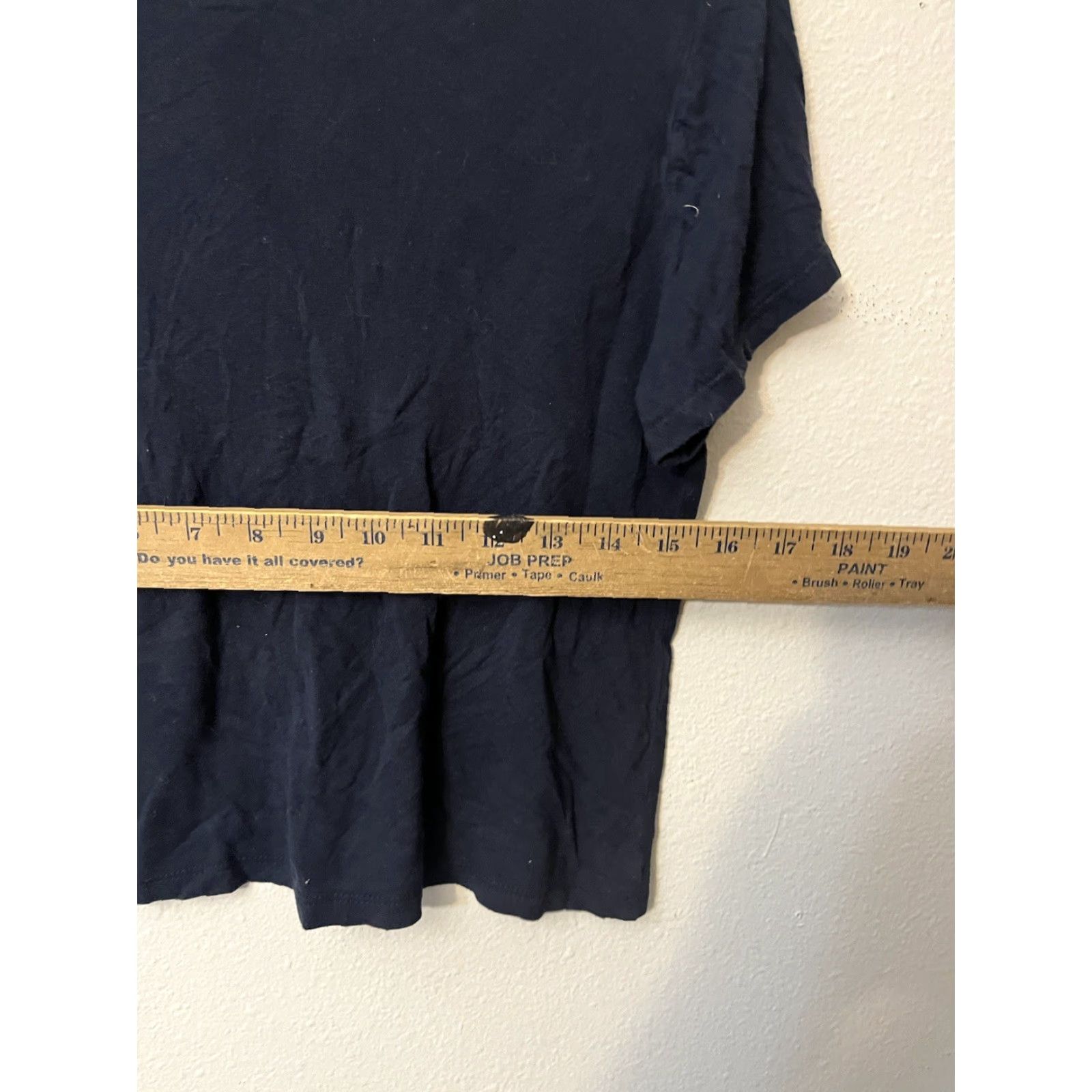 H&M H&M Divided T-Shirt Shirt Womens Crop Top USA Cropped Navy Jersey Knit Crew Neck Short Sleeve Cotton Blend Brooklyn USA American Flag M Blue Size M / US 6-8 / IT 42-44 - 5 Thumbnail