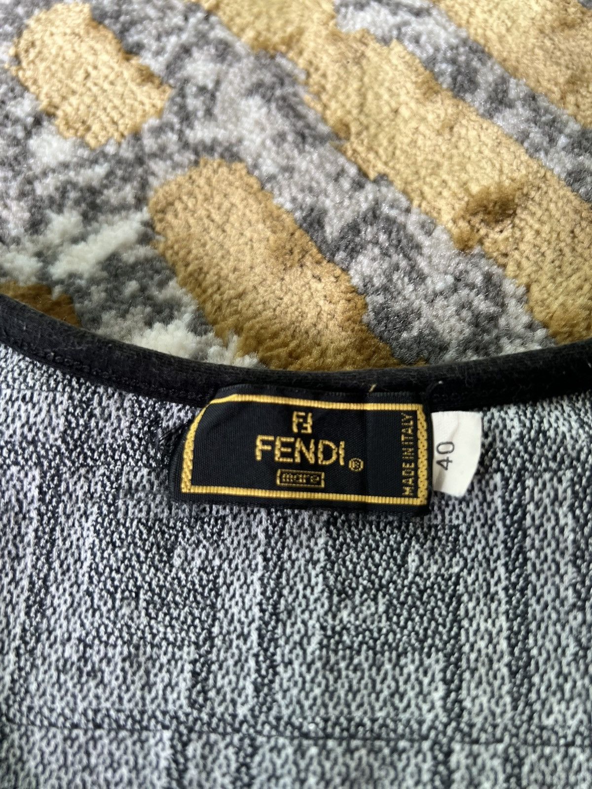 Fendi × Vintage Vintage Fendi Monogram t-shirt Size S / US 4 / IT 40 - 6 Thumbnail