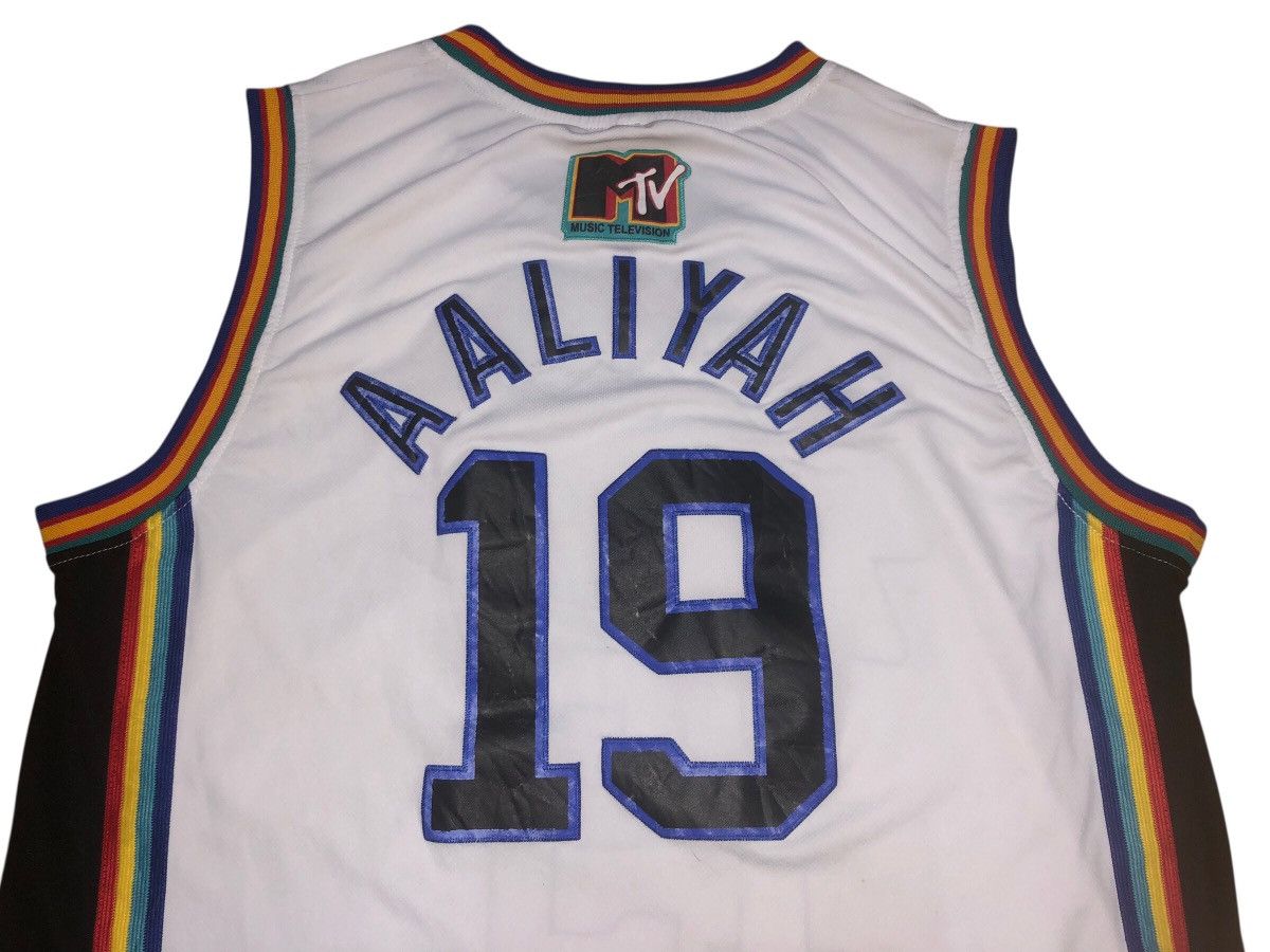 NBA MTV AALIYAH 1996 #19 Brick Layers Team MTV Basketball Jersey Size US XXL / EU 58 / 5 - 6 Thumbnail