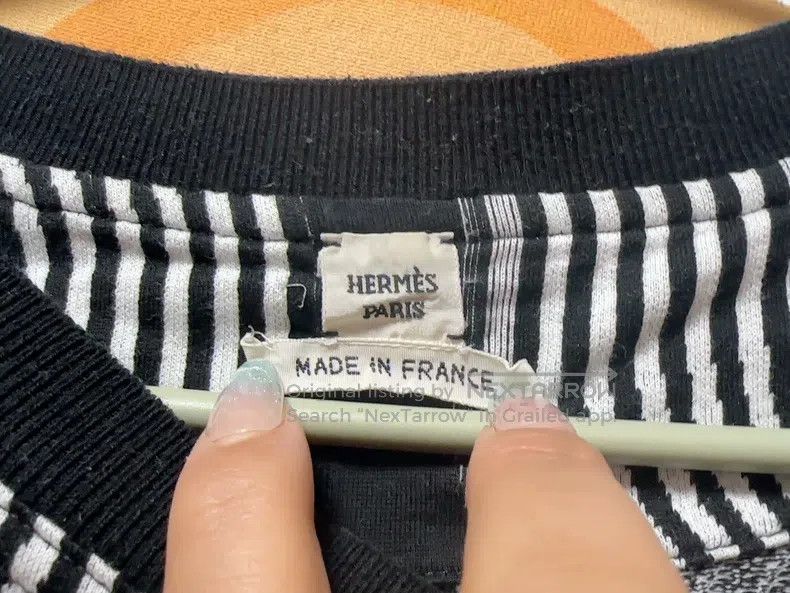 Hermes Hermes Black and white striped knitted sweater Size XS / US 0-2 / IT 36-38 - 3 Thumbnail
