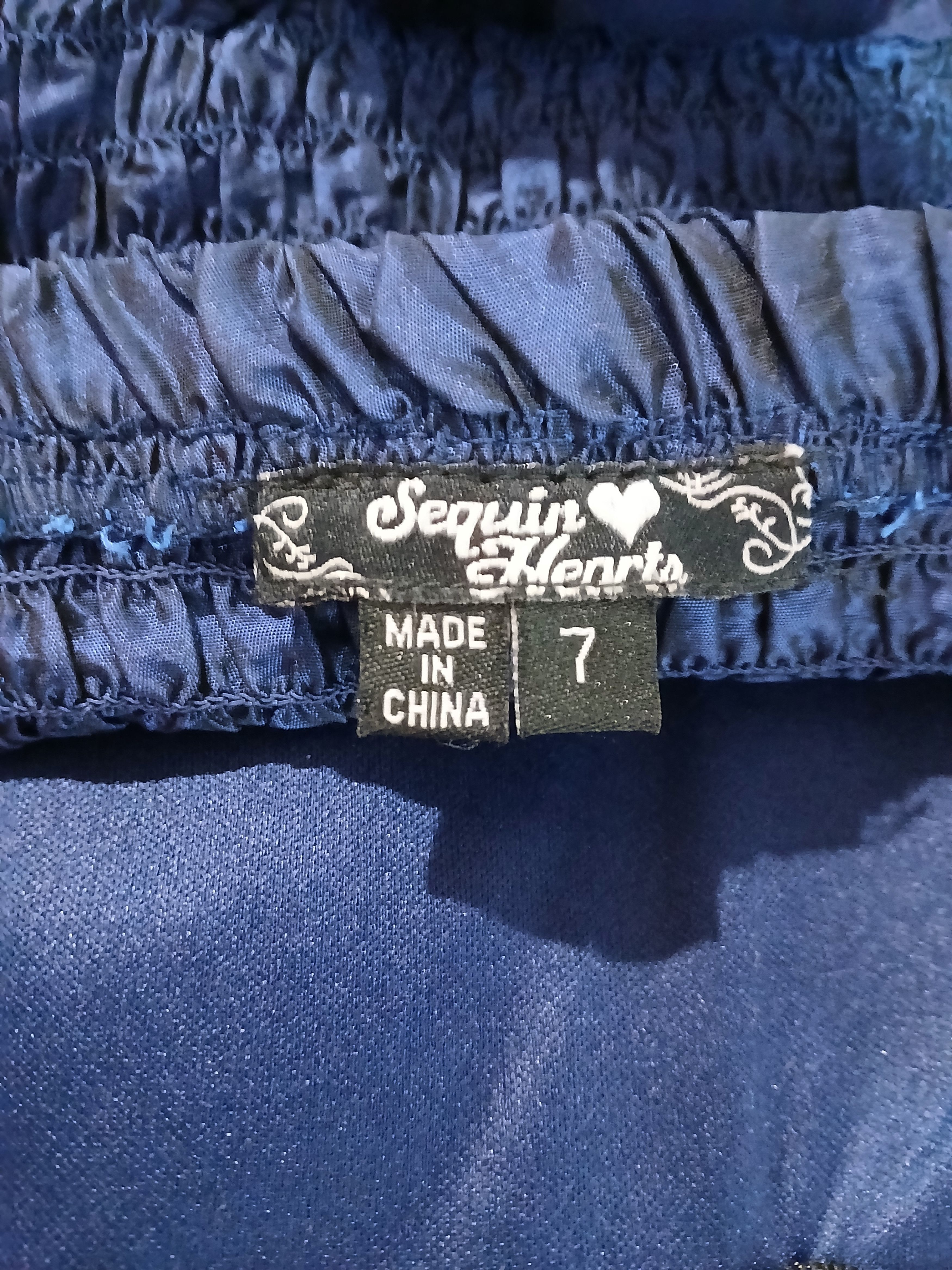 Other Sequin hearts navy babydoll dress size 7 Size M / US 6-8 / IT 42-44 - 5 Thumbnail