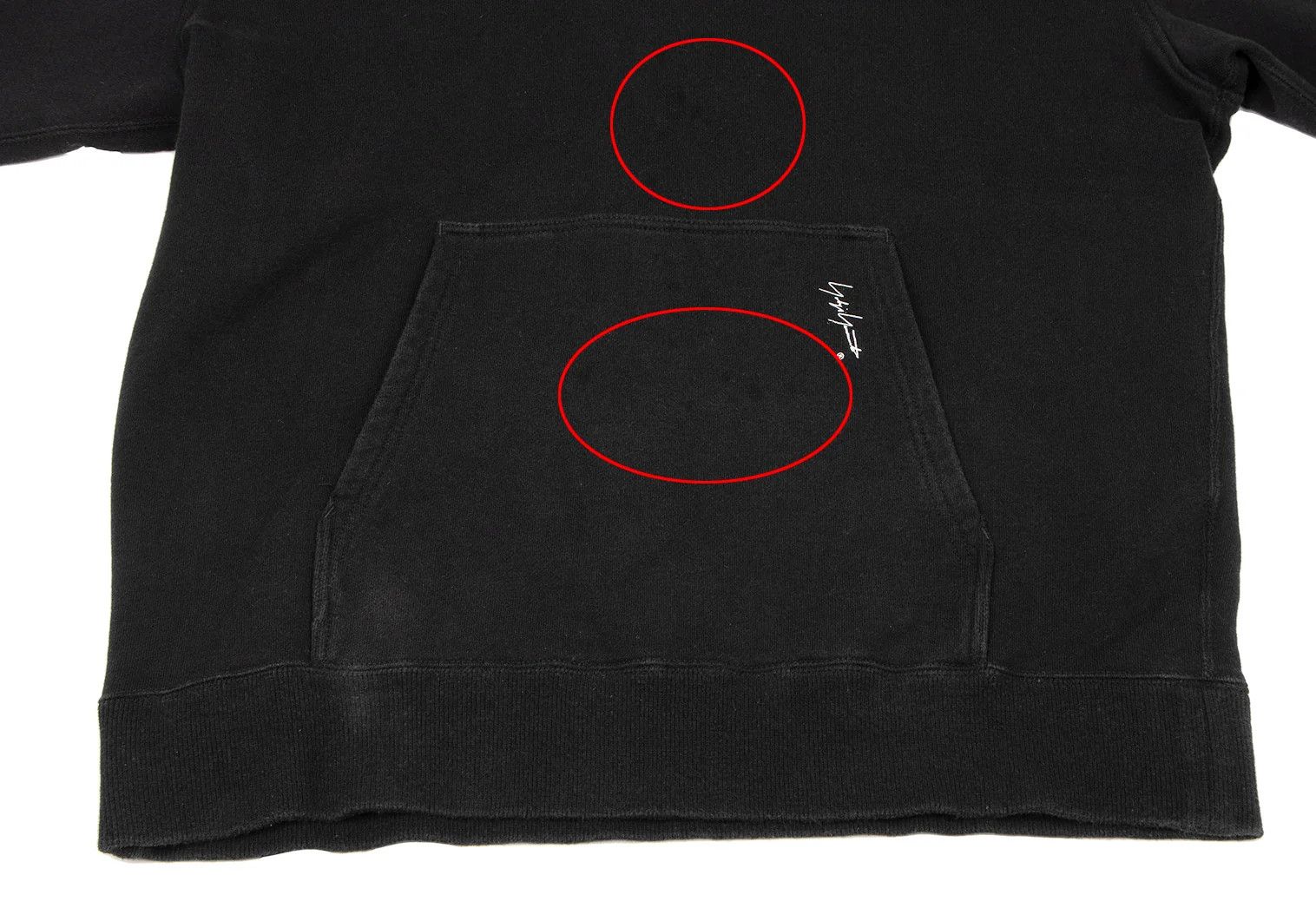 Yohji Yamamoto Yohji Yamamoto Signature Logo Print Hoodie Size US L / EU 52-54 / 3 - 10 Thumbnail
