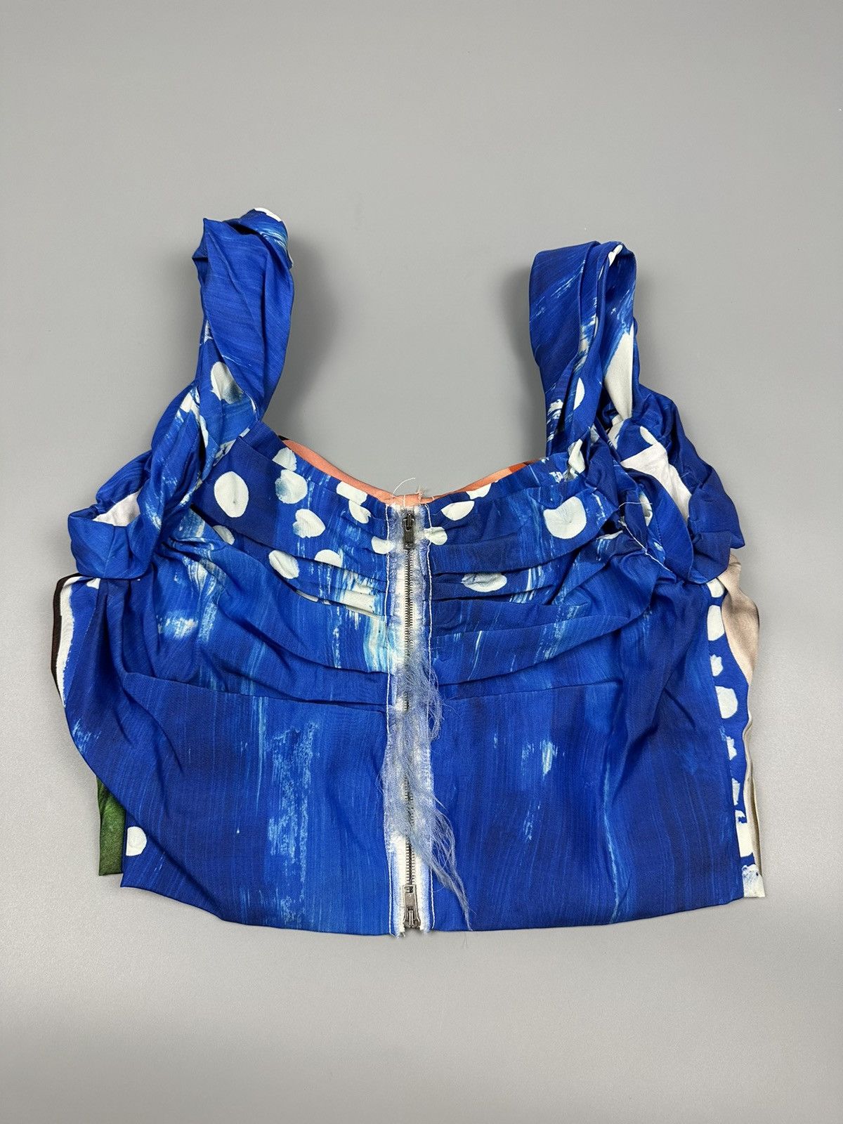 Marni Marni SS19 Donna Silk Crop Tops Size XS / US 0-2 / IT 36-38 - 2 Thumbnail