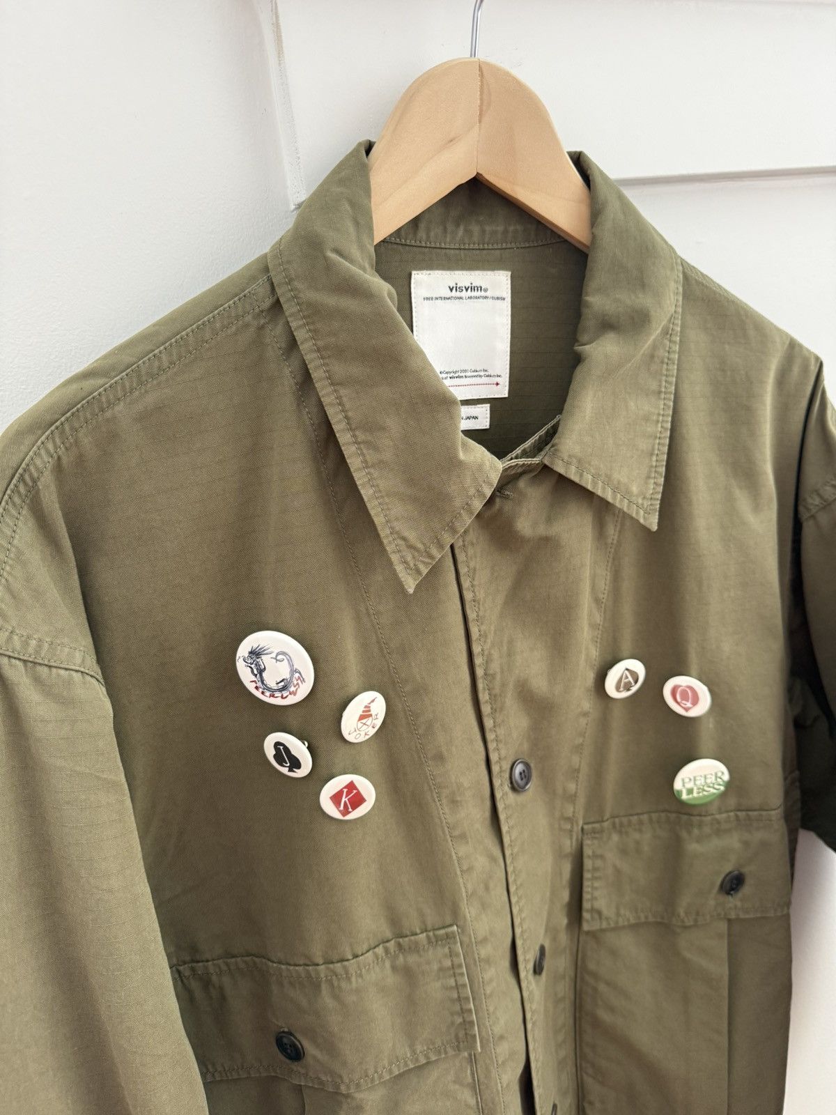 Visvim Military shirt with pin set Size US XL / EU 56 / 4 - 2 Thumbnail