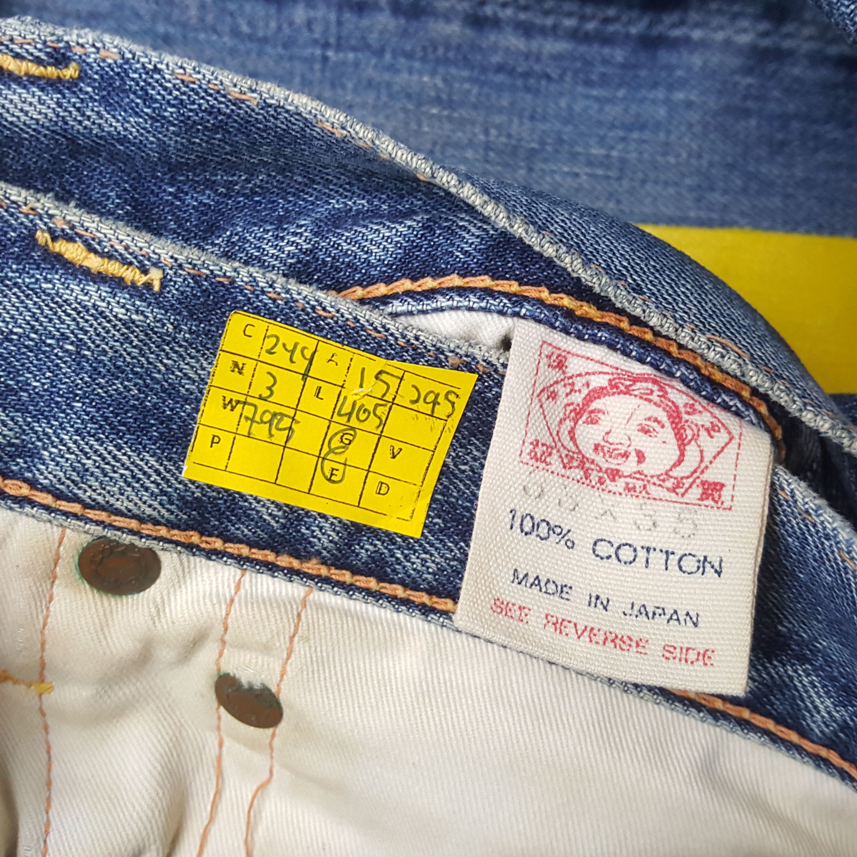 Evisu × Japanese Brand × Vintage Vintage EVISU Japanese Brand Daicock Custom Distressed Jeans Size US 30 / EU 46 - 14 Thumbnail