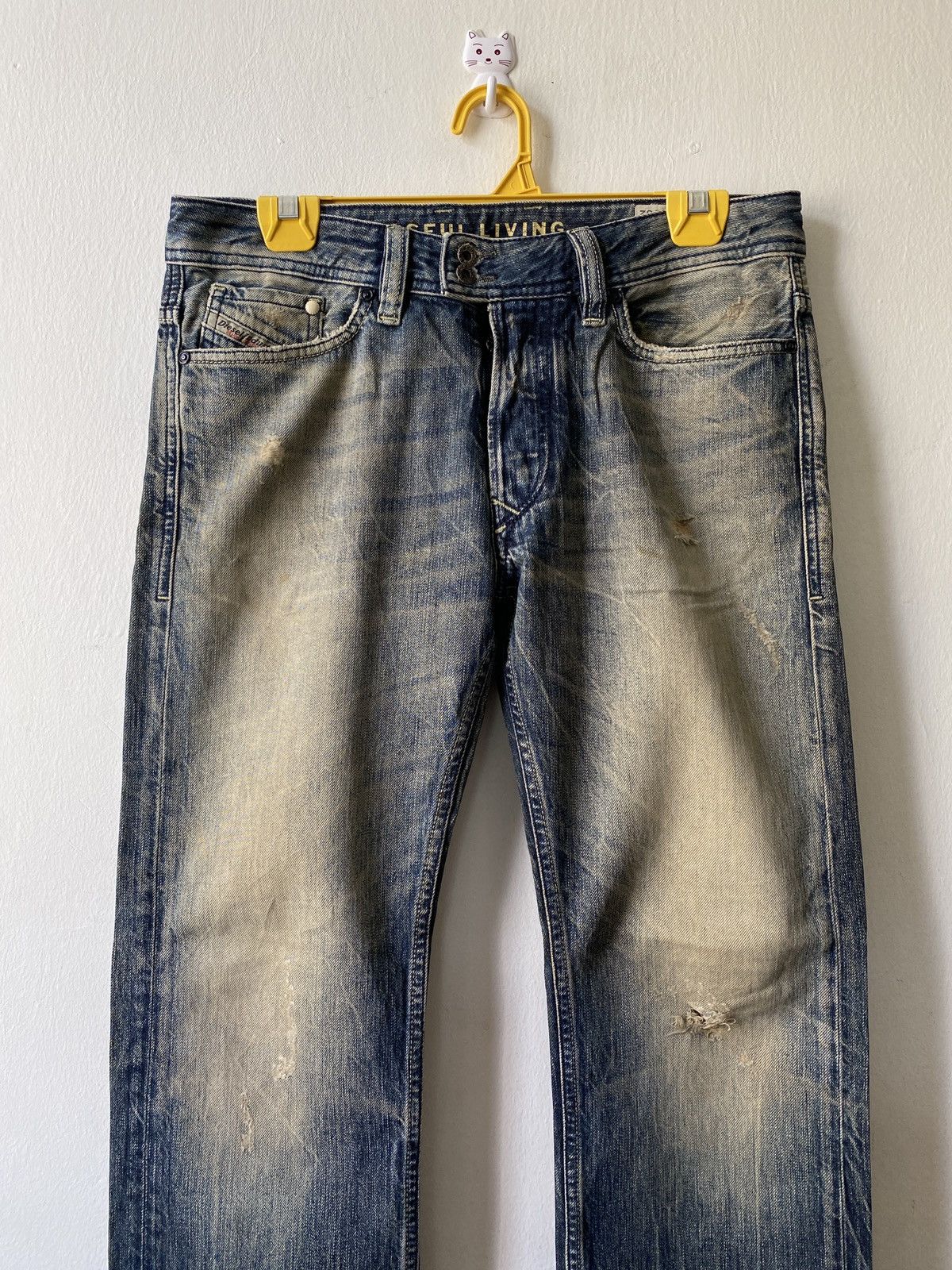 Diesel × Japanese Brand Diesel Viker-R-Box Regular Straight Distressed Denim Size US 30 / EU 46 - 3 Thumbnail