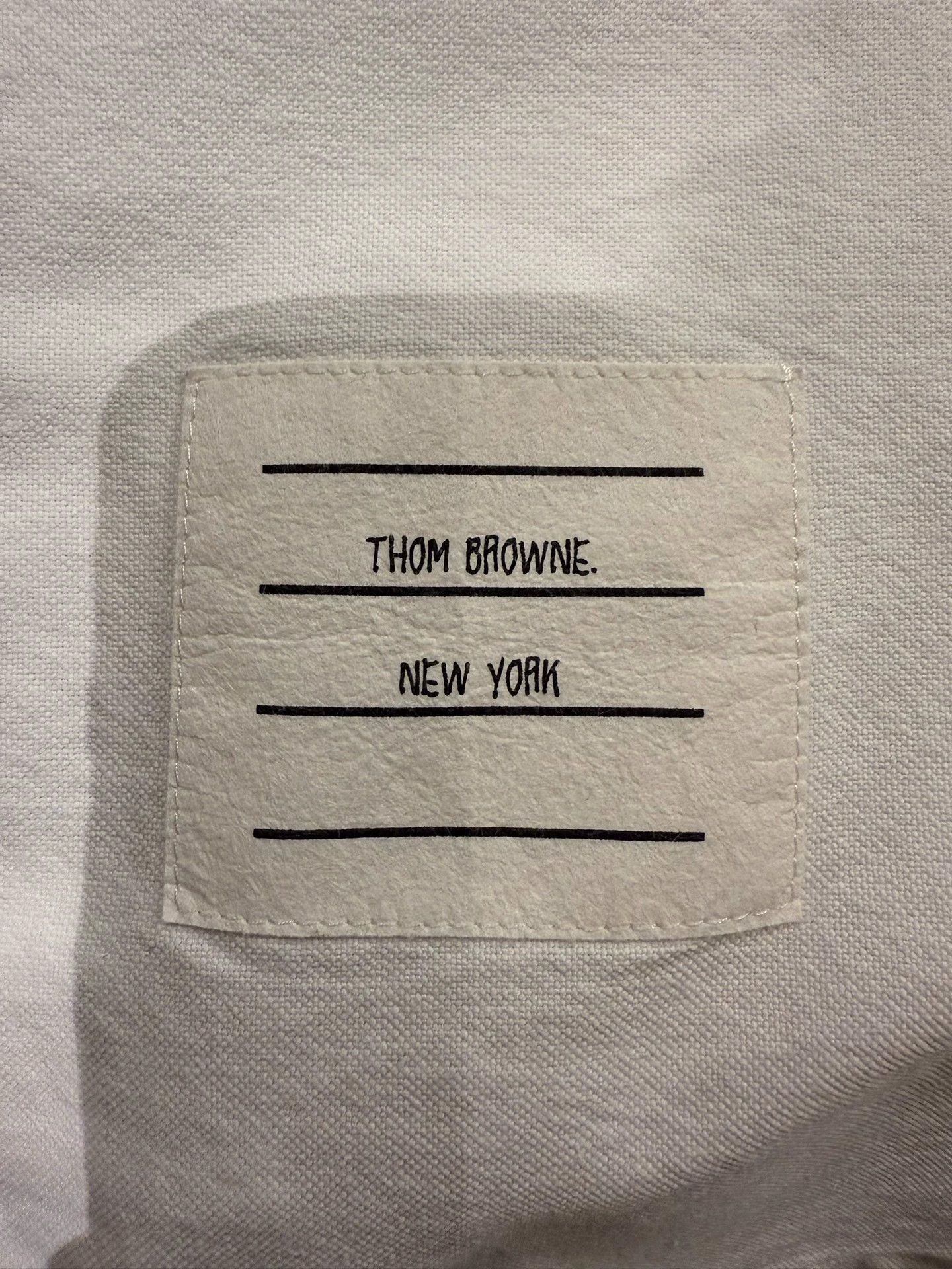 Thom Browne TB Women's Classic Tricolor Placket White Shirt Size40 Size S / US 4 / IT 40 - 4 Thumbnail