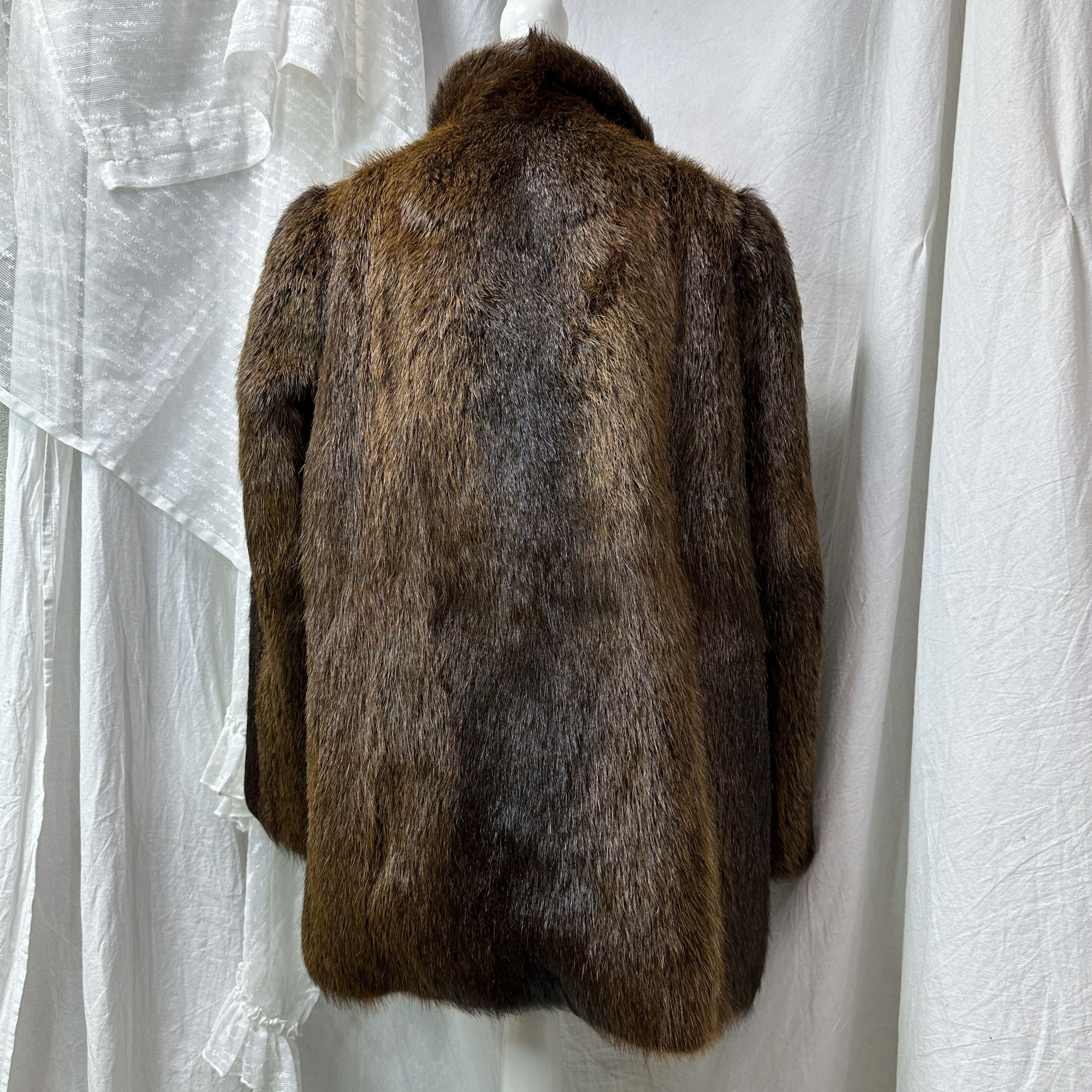 Vintage Vintage Old Money Classy Nutria Real Fur Coat 90s Size M / US 6-8 / IT 42-44 - 10 Thumbnail