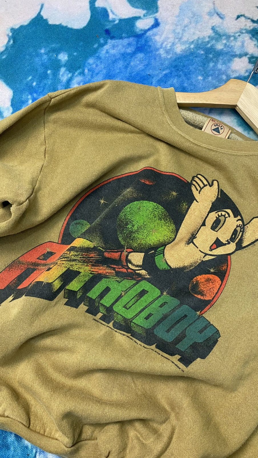 Delta Vintage Astroboy Sweatshirt Crewneck 90s Brown Colour Size US XL / EU 56 / 4 - 8 Thumbnail