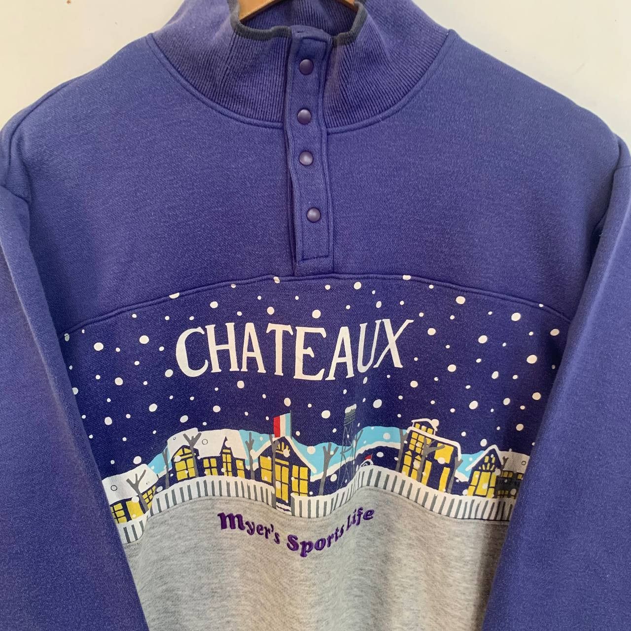 Vintage Vintage Chateux Sweatshirt Art Design Small Size US S / EU 44-46 / 1 - 4 Thumbnail