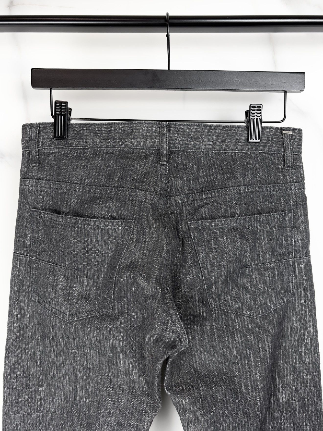 Dior Dior Homme Gray Hickory Striped Skinny Denim Jeans KVA Size US 28 / EU 44 - 4 Thumbnail