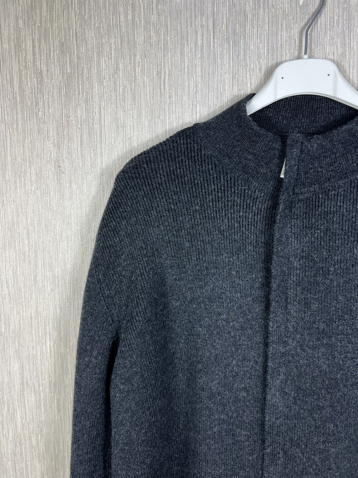 Versace Vintage Versace classic v2 asymmetric zip wool knit sweater Size US L / EU 52-54 / 3 - 5 Thumbnail