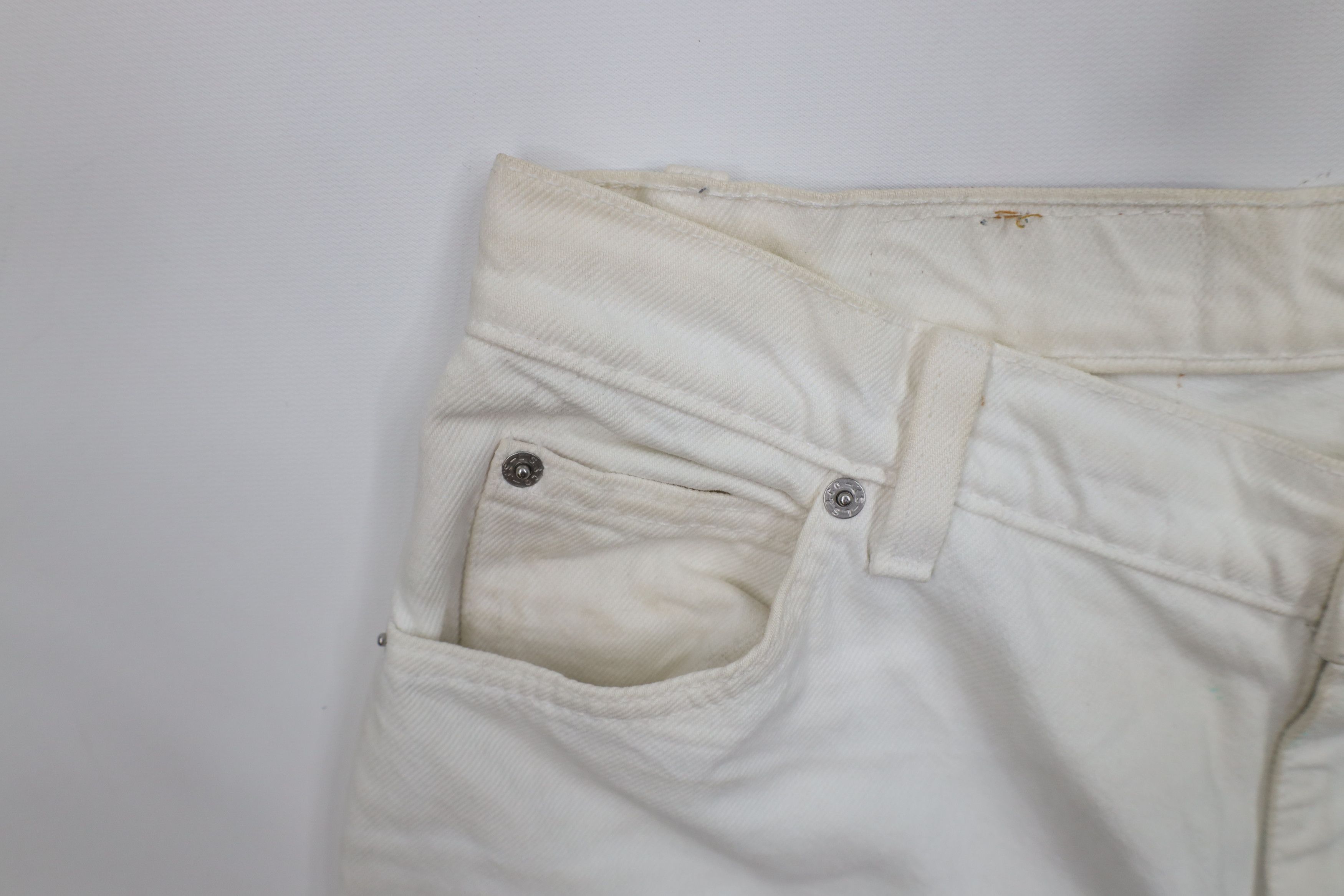 Levi's Vintage 90s Levis 950 Orange Tab Relaxed Fit Jeans White USA Size 36" / US 14 / IT 50 - 10 Thumbnail
