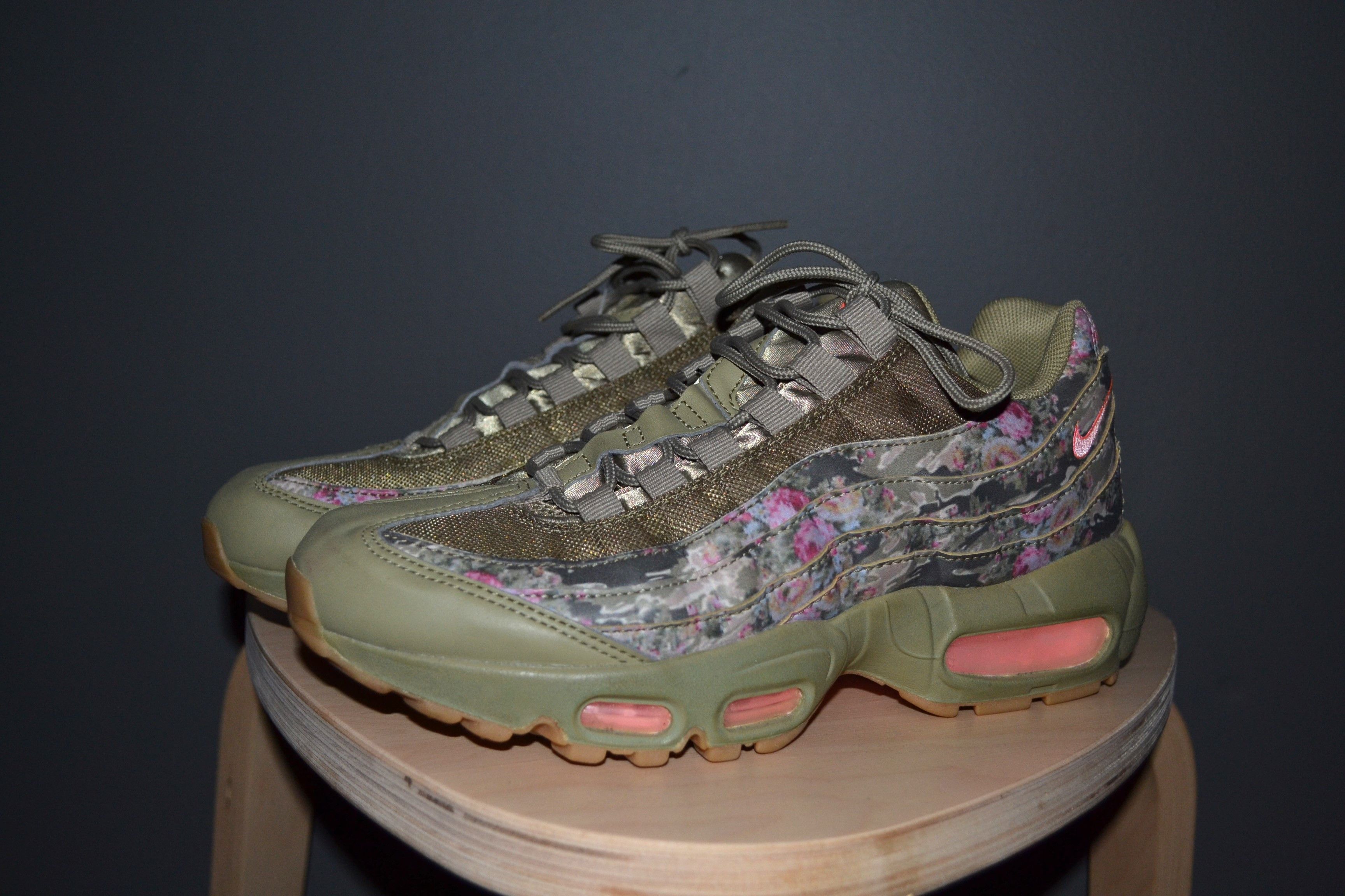 Nike Air Max 95 Floral Camo Olive Womens Size AQ6385-200 - Main Image