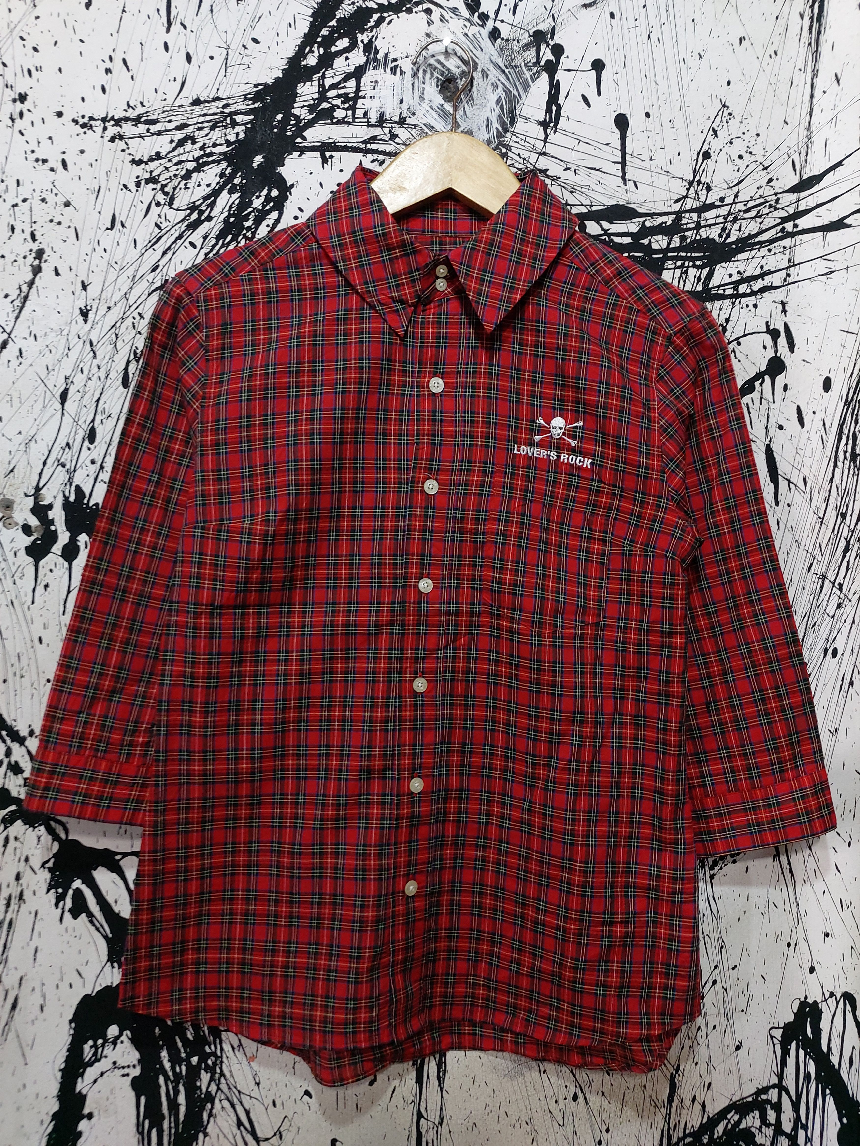 Japanese Brand SUPERLOVERS SKULL LOGO BUTTON UPS TARTAN Size M / US 6-8 / IT 42-44 - 1 Thumbnail