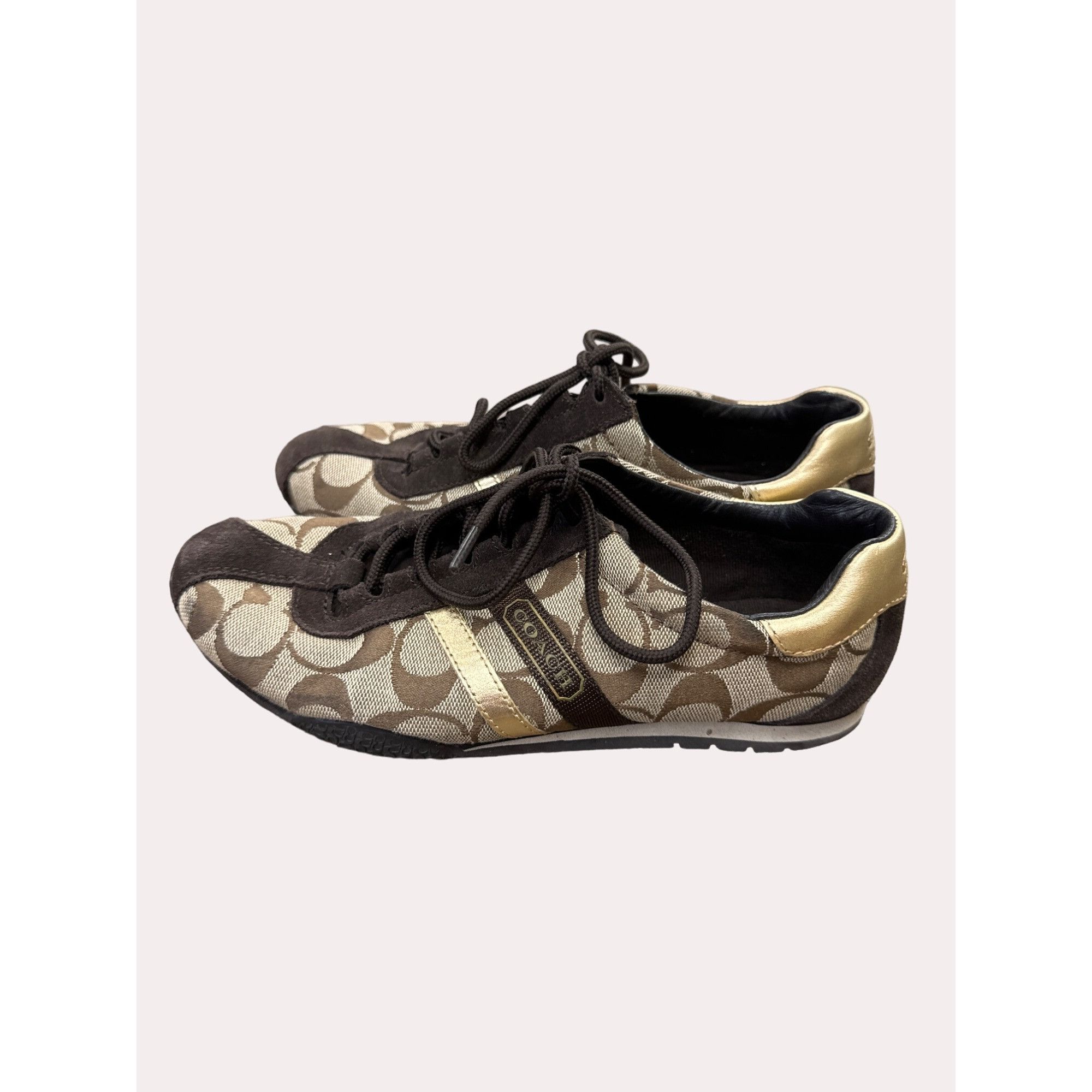Coach Coach Katelyn women’s brown sneakers shoes 7M SKU 6166 Size US 7 / IT 37 - 4 Thumbnail