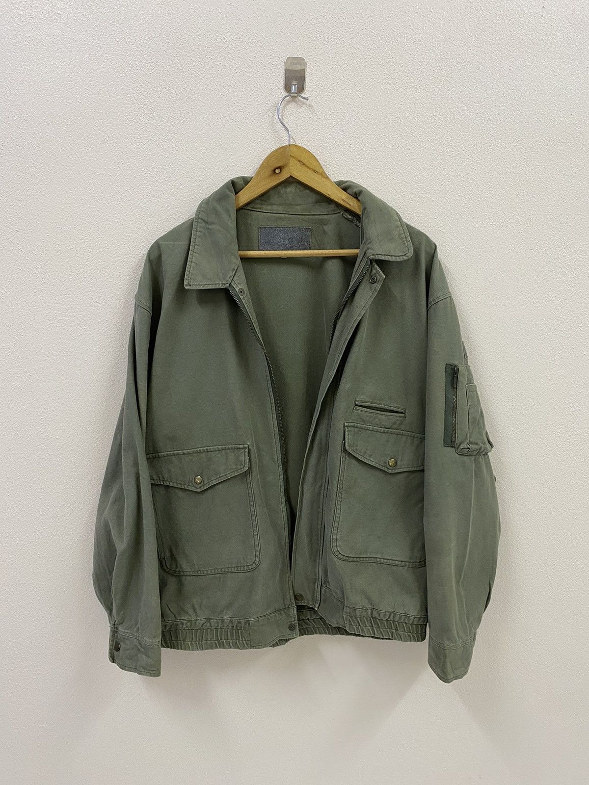 Vintage Vtg Army Military Jacket Size US L / EU 52-54 / 3 - 2 Thumbnail